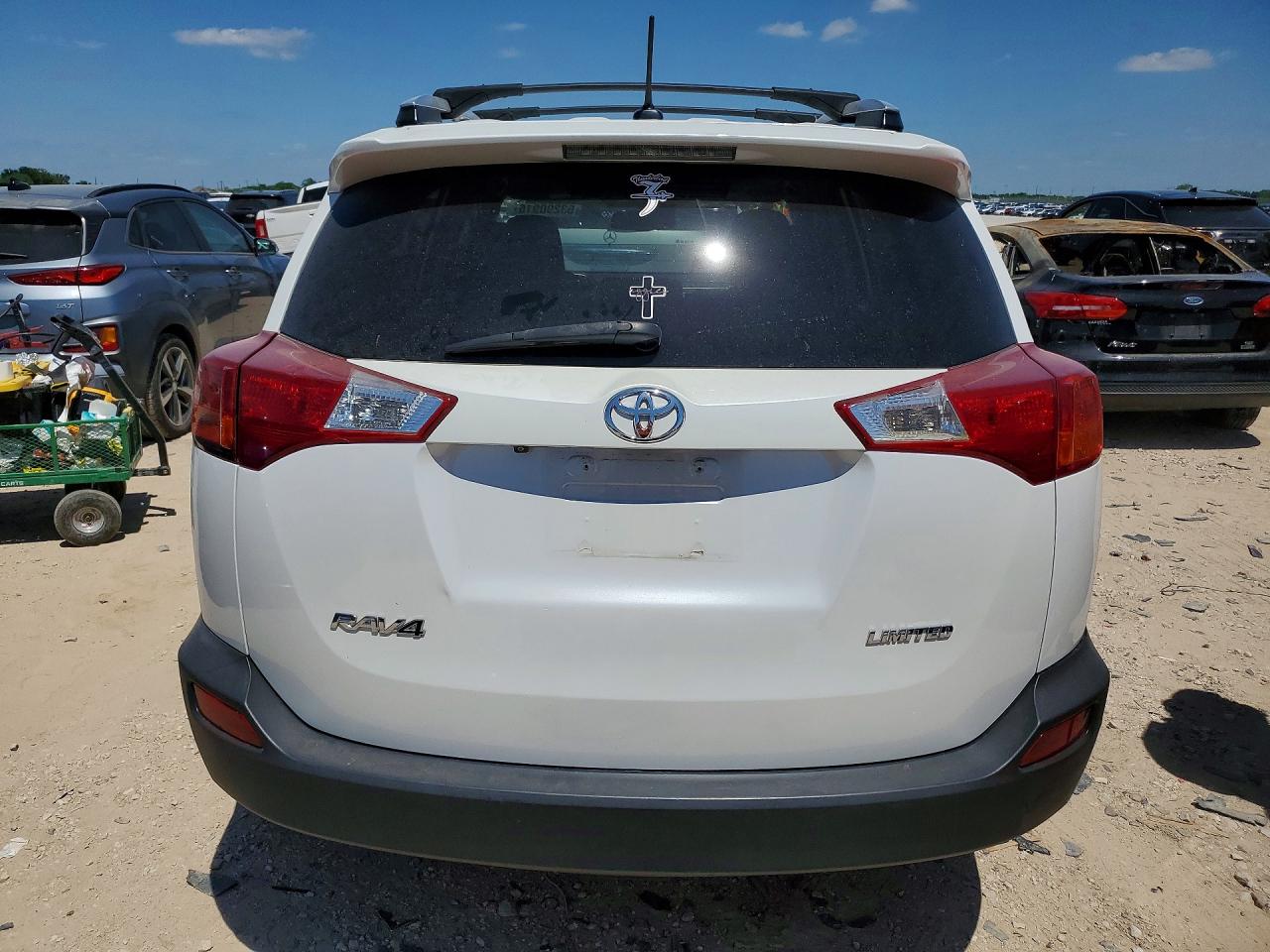 2015 Toyota Rav4 Limited White vin: 2T3YFREV3FW140204