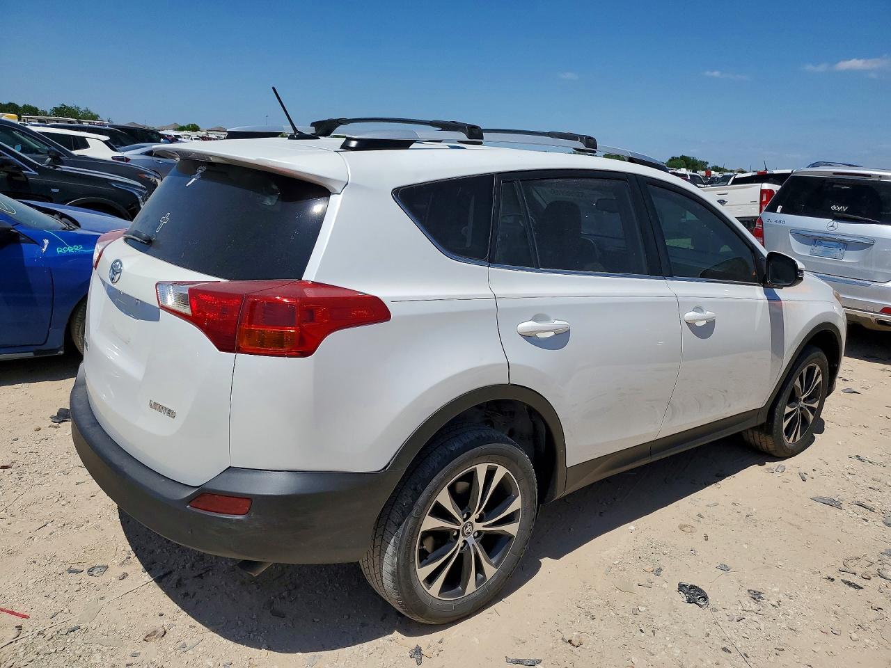 2015 Toyota Rav4 Limited White vin: 2T3YFREV3FW140204