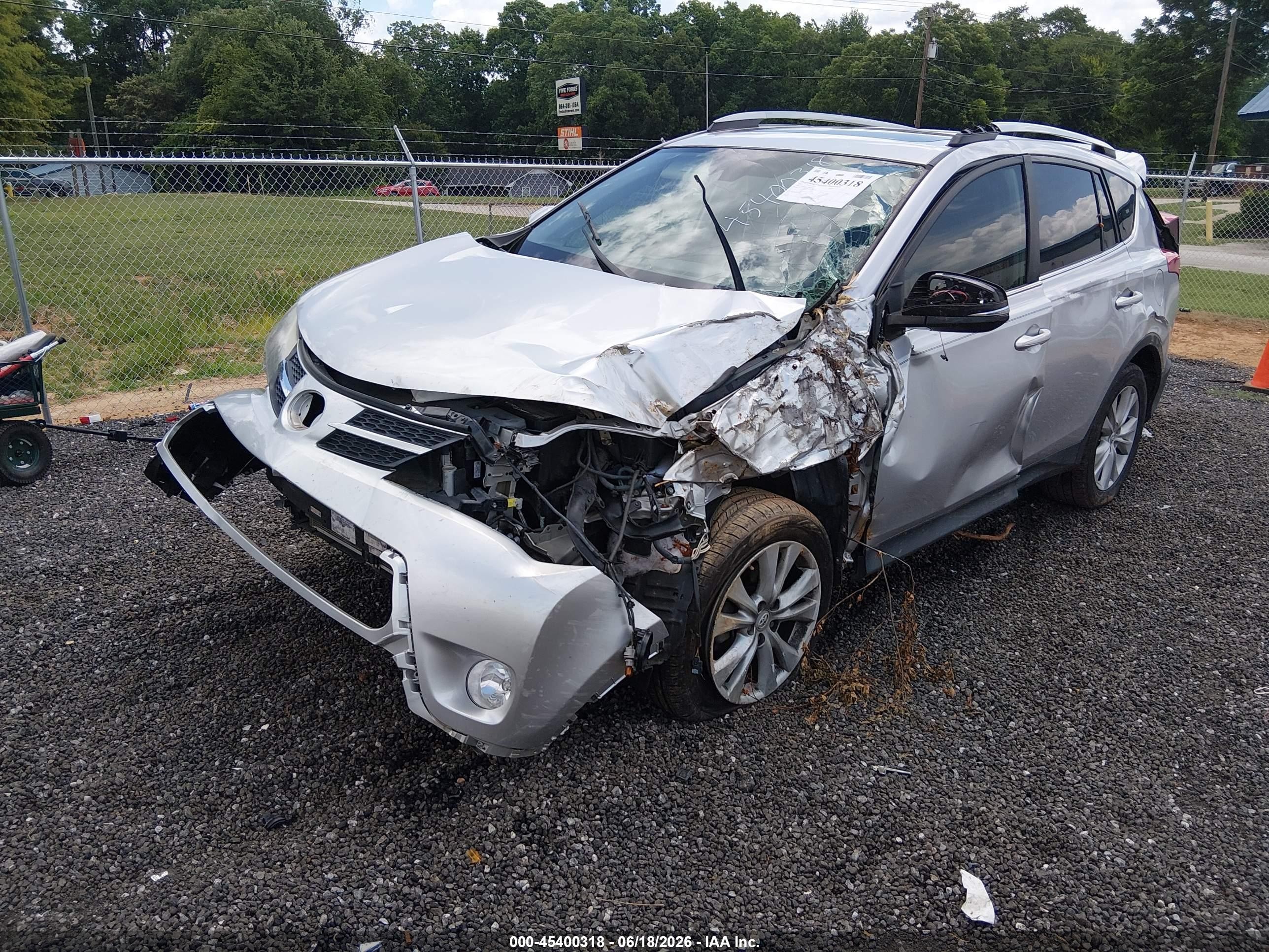 2015 Toyota Rav4 Limited Silver vin: 2T3YFREV3FW158623