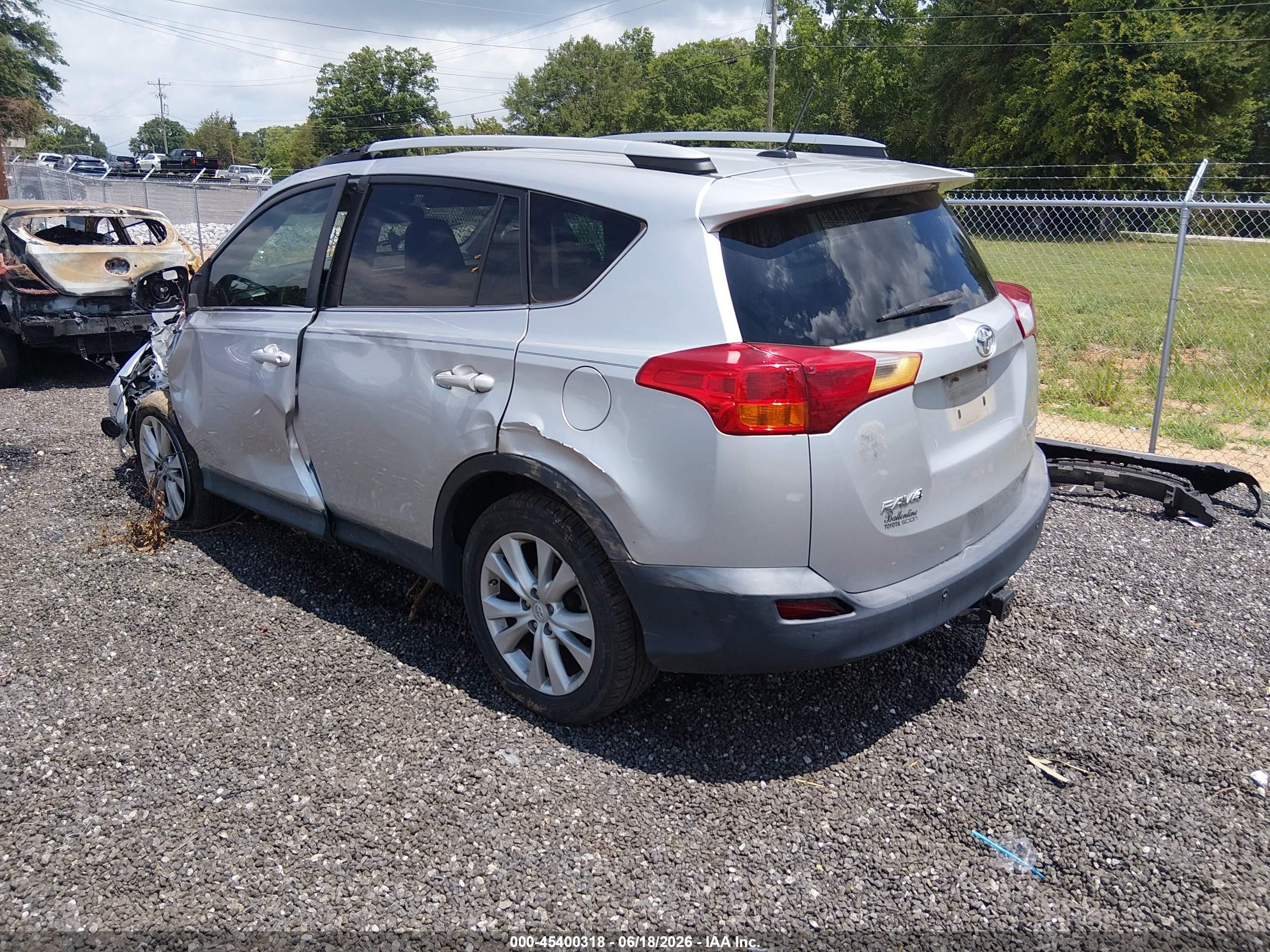 2015 Toyota Rav4 Limited Silver vin: 2T3YFREV3FW158623