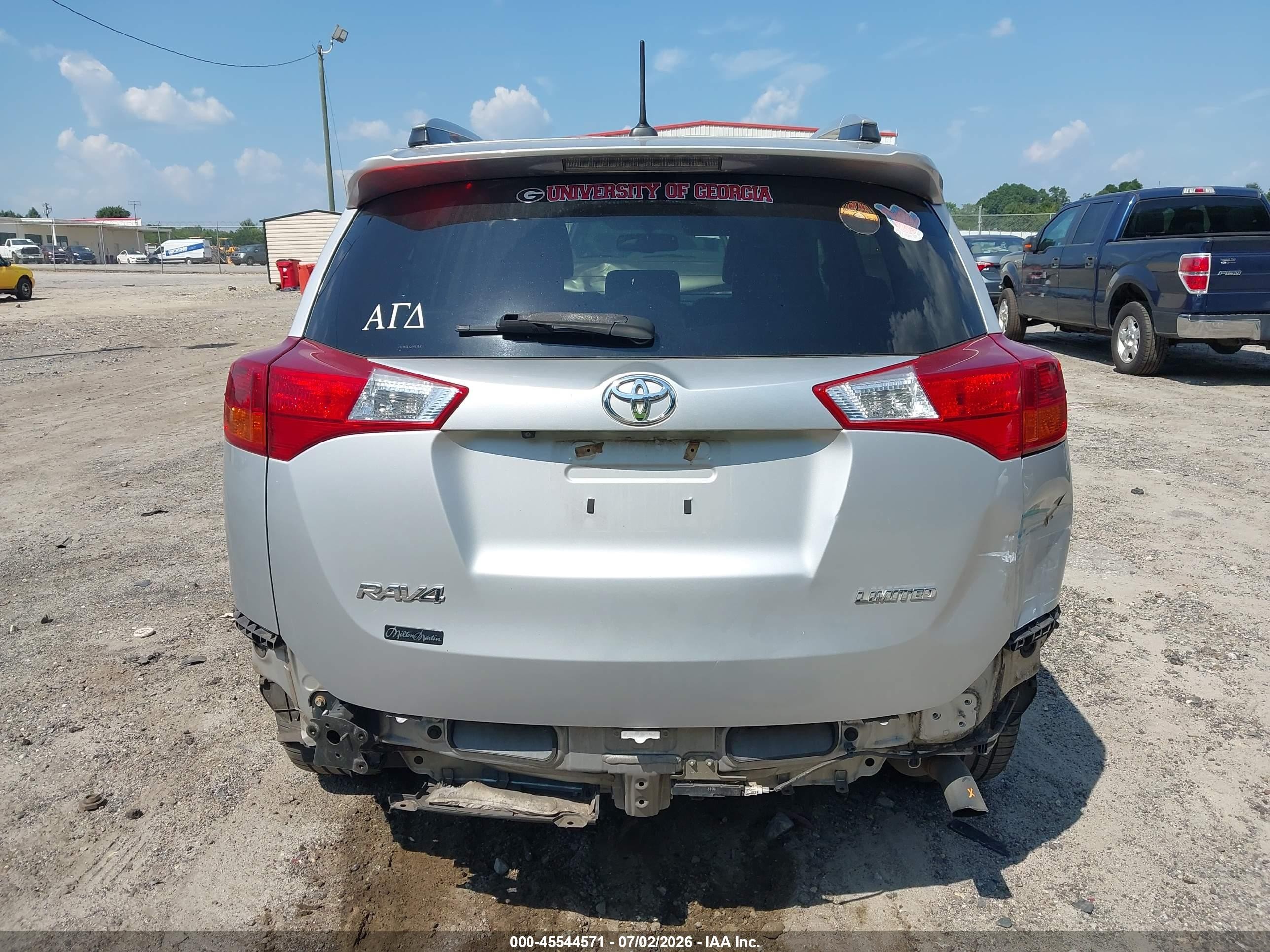 2015 Toyota Rav4 Limited Серебряный vin: 2T3YFREV3FW179939