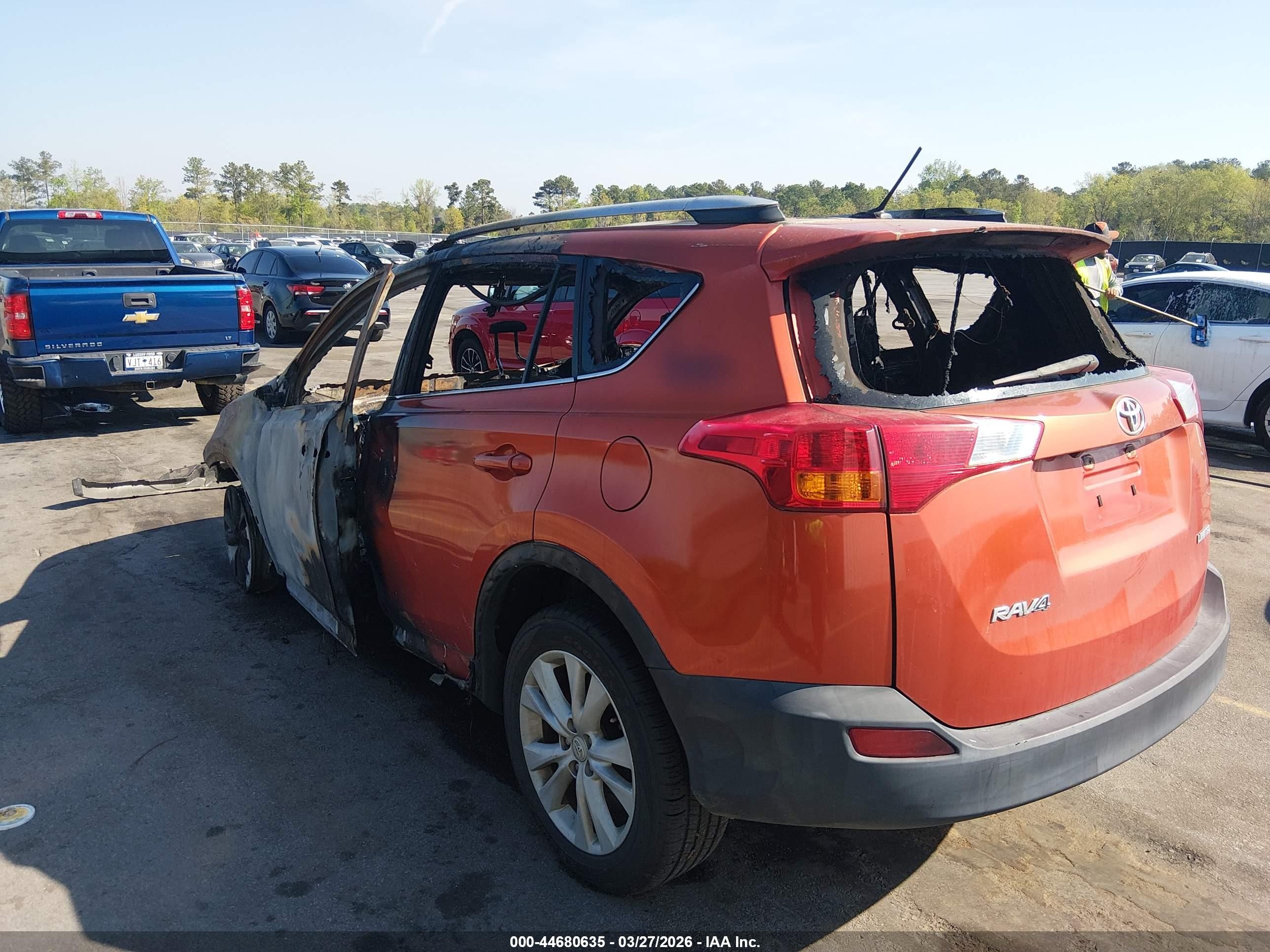2015 Toyota Rav4 Limited Orange vin: 2T3YFREV3FW202541