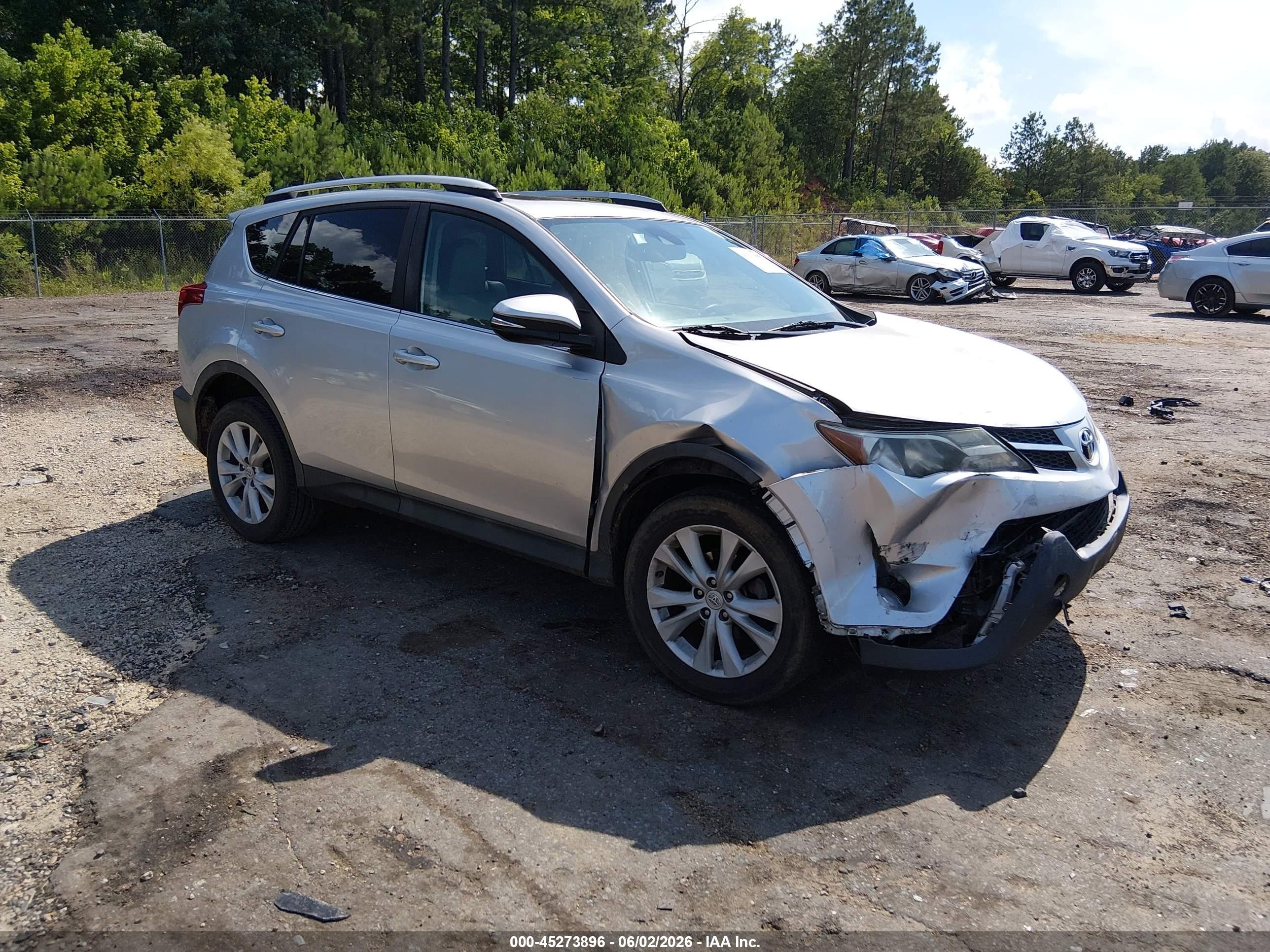 2015 Toyota Rav4 Limited Silver vin: 2T3YFREV3FW206539