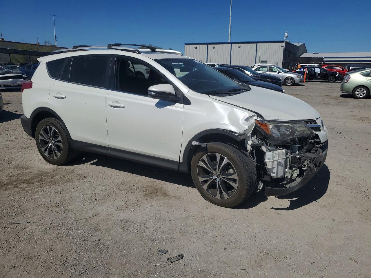 2015 Toyota Rav4 Limited White vin: 2T3YFREV3FW209635