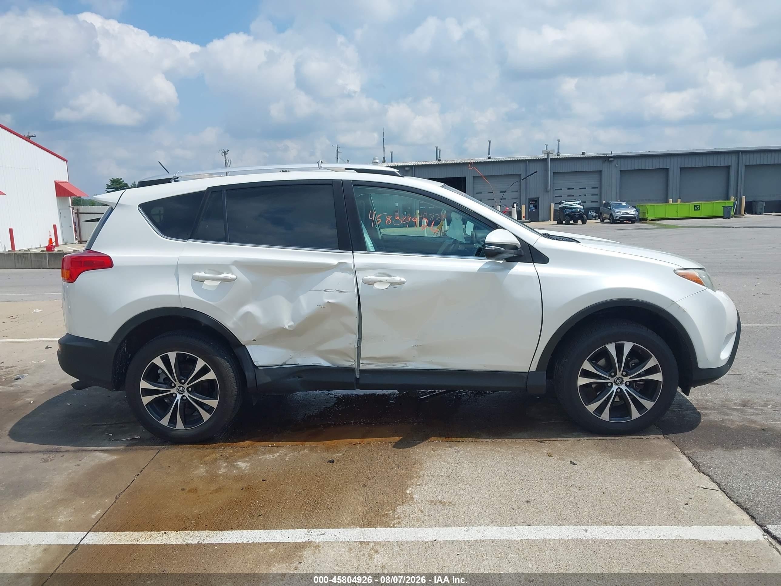 2015 Toyota Rav4 Limited White vin: 2T3YFREV3FW230887