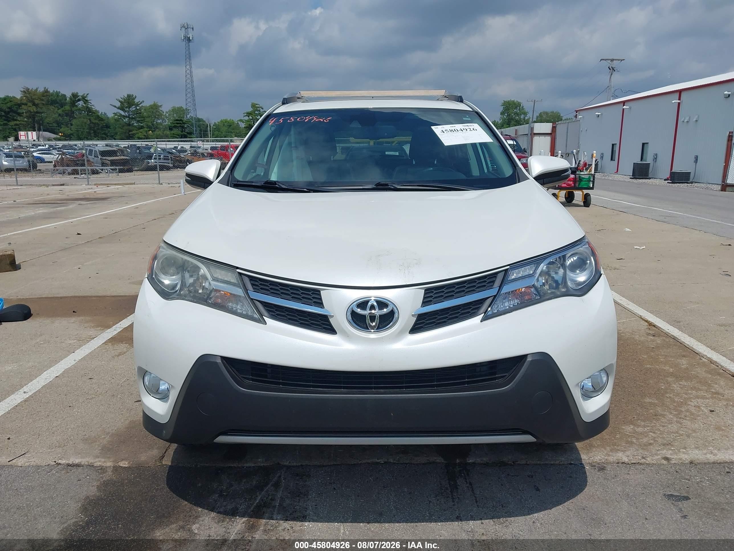 2015 Toyota Rav4 Limited White vin: 2T3YFREV3FW230887