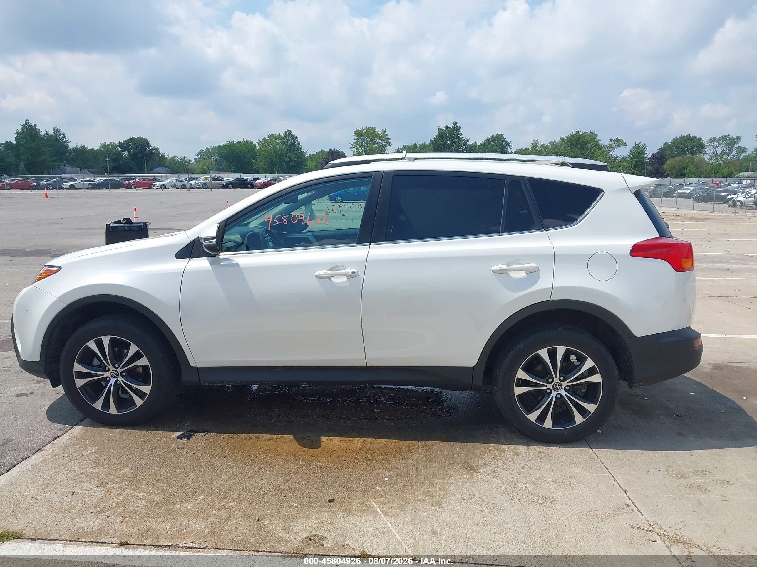 2015 Toyota Rav4 Limited White vin: 2T3YFREV3FW230887