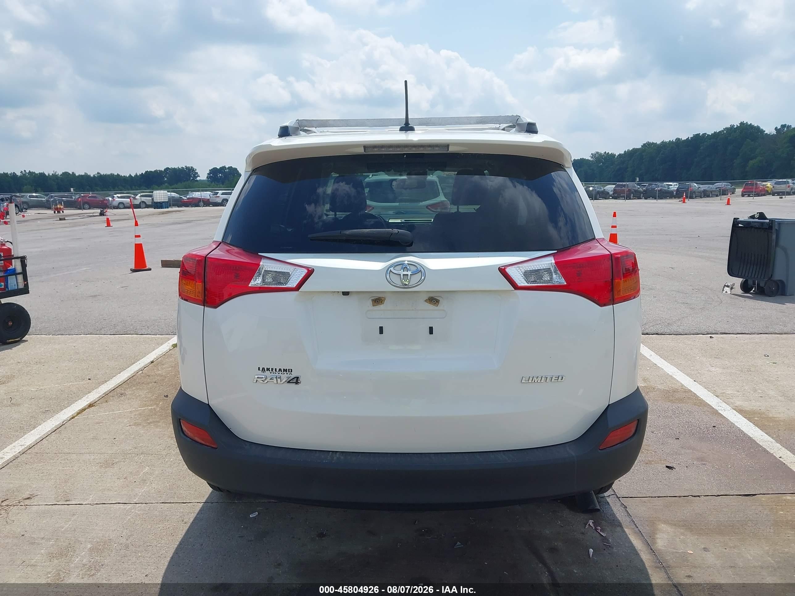 2015 Toyota Rav4 Limited White vin: 2T3YFREV3FW230887