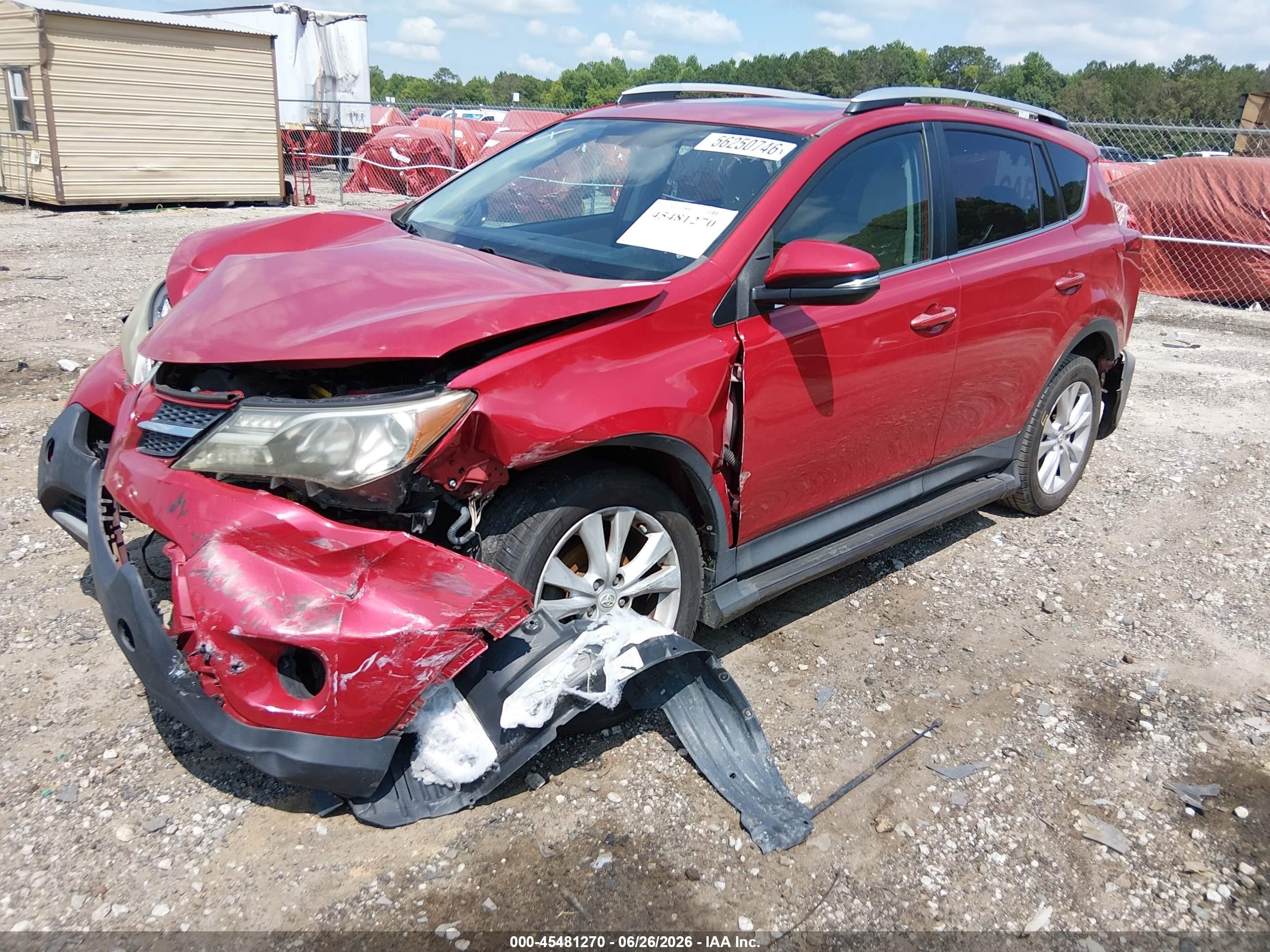 2015 Toyota Rav4 Limited Red vin: 2T3YFREV4FW227318
