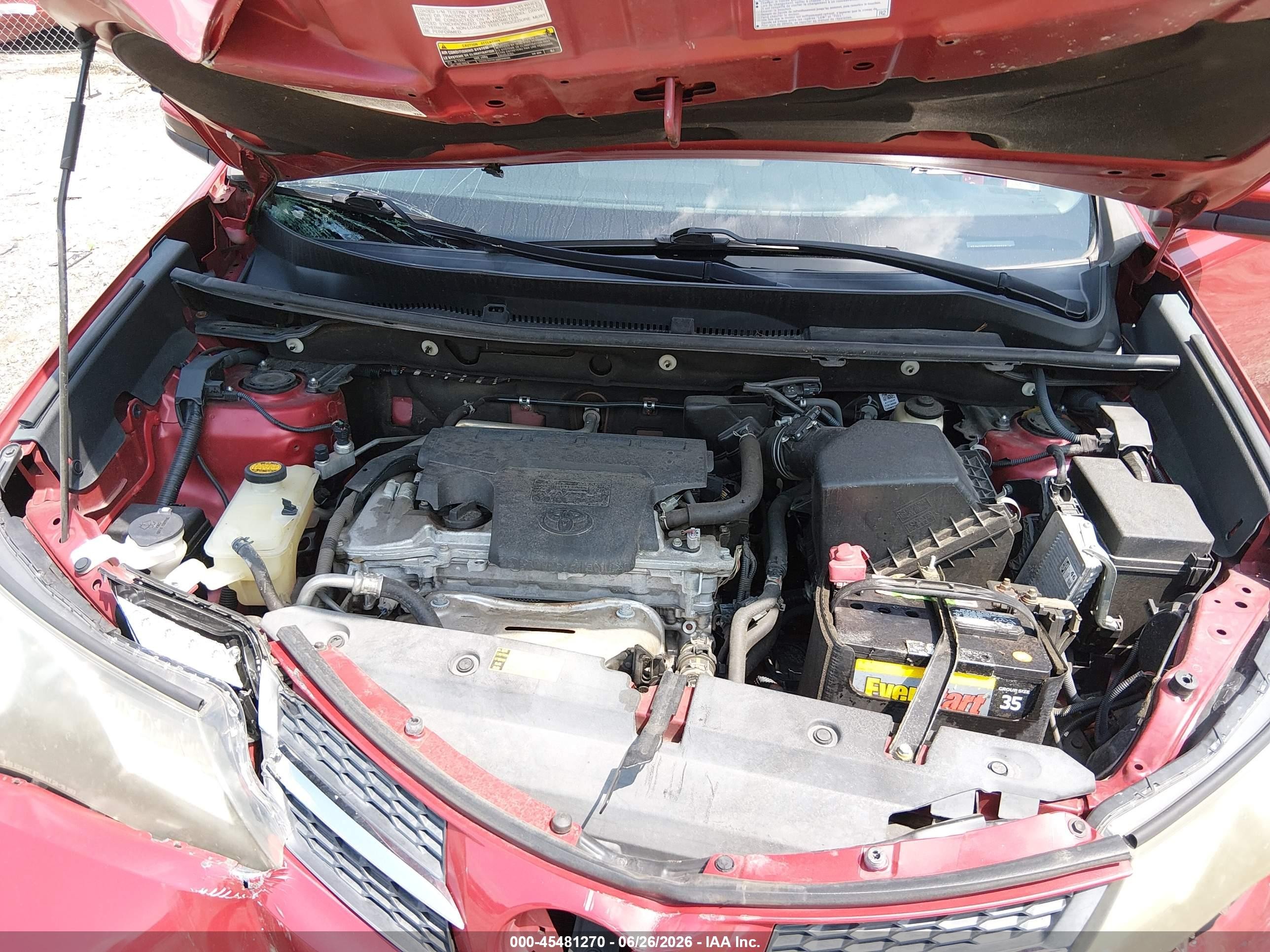 2015 Toyota Rav4 Limited Red vin: 2T3YFREV4FW227318