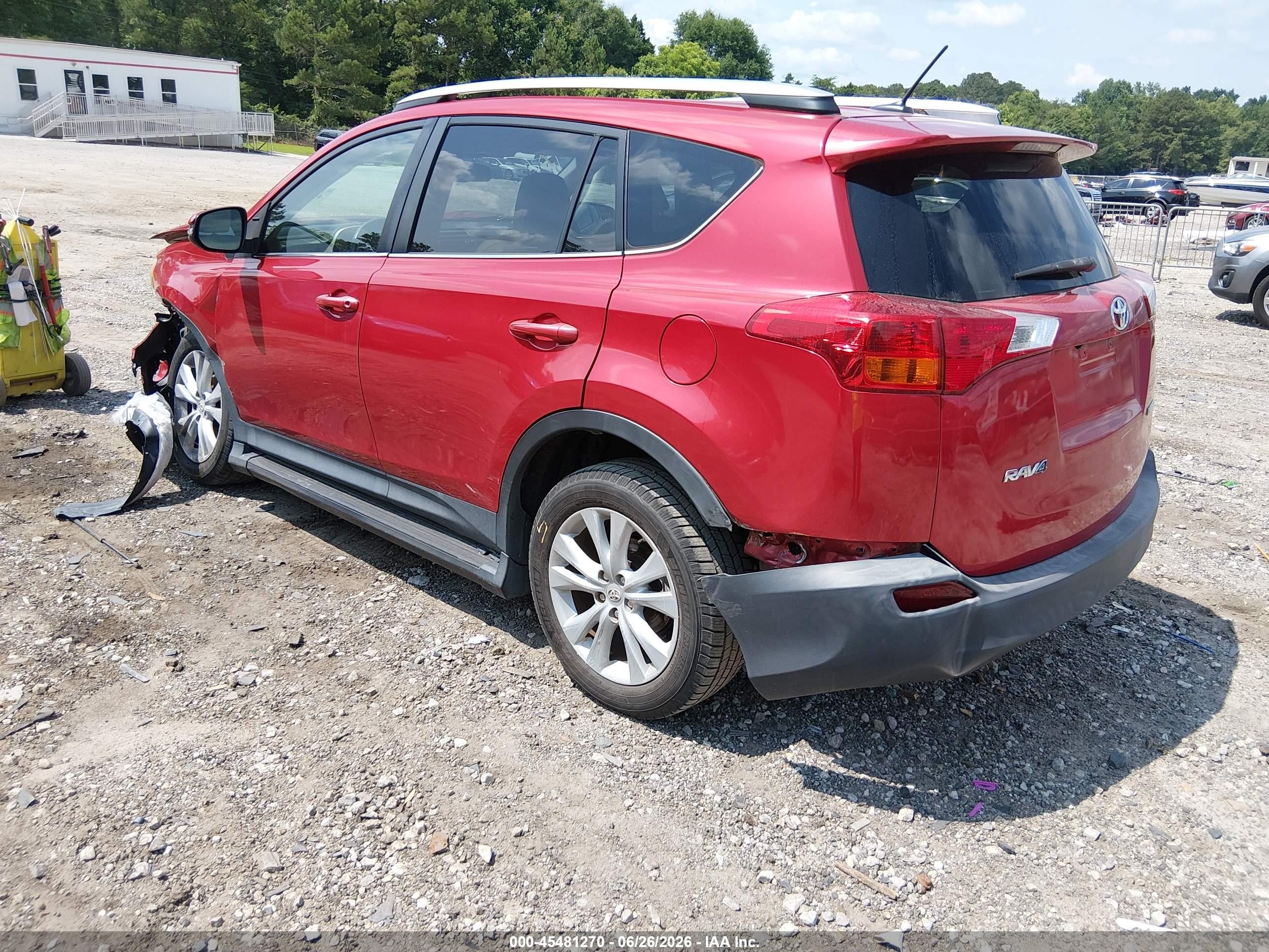 2015 Toyota Rav4 Limited Red vin: 2T3YFREV4FW227318