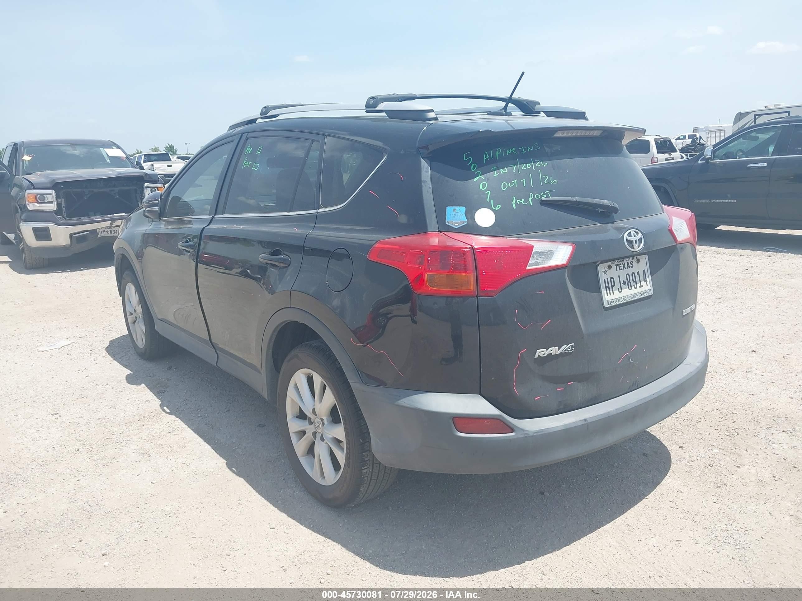 2013 Toyota Rav4 Limited Черный vin: 2T3YFREV5DW032437