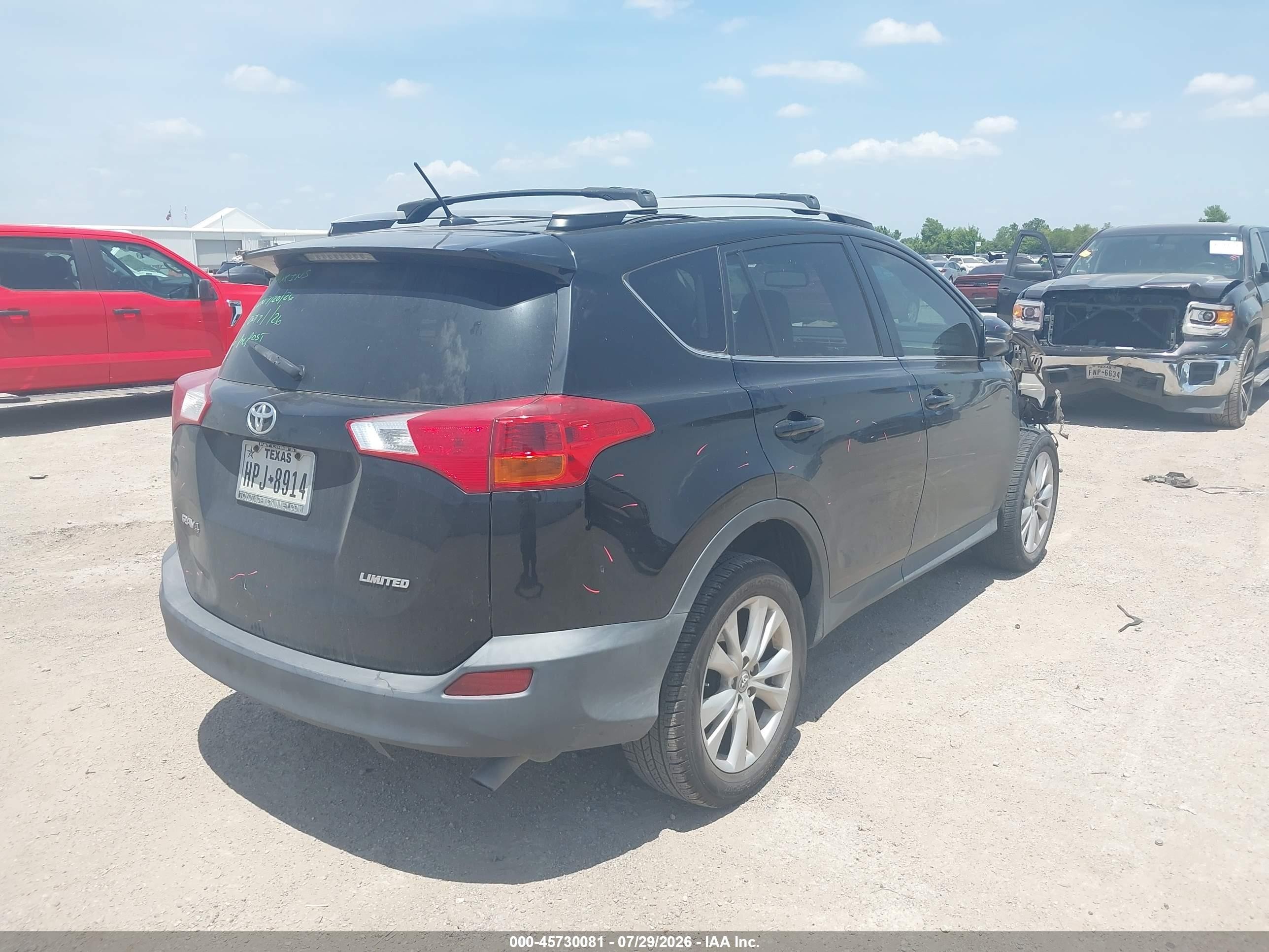 2013 Toyota Rav4 Limited Черный vin: 2T3YFREV5DW032437