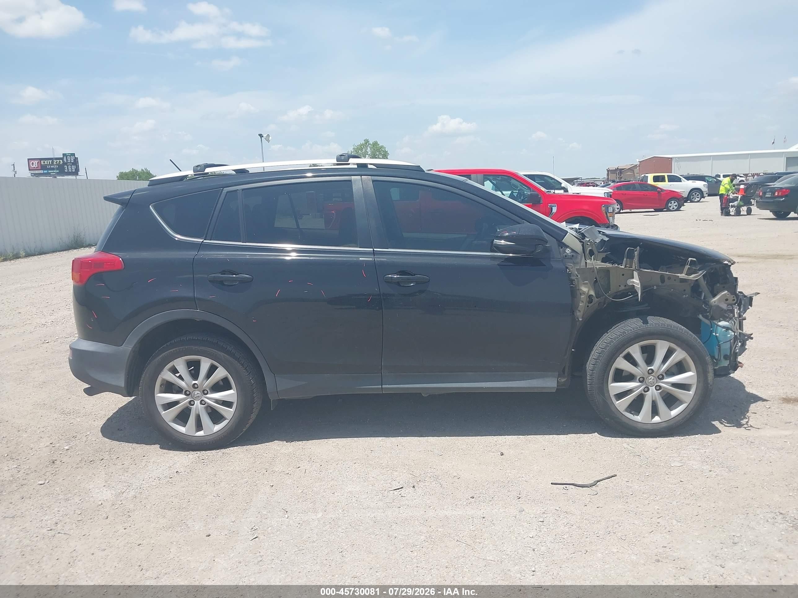 2013 Toyota Rav4 Limited Черный vin: 2T3YFREV5DW032437