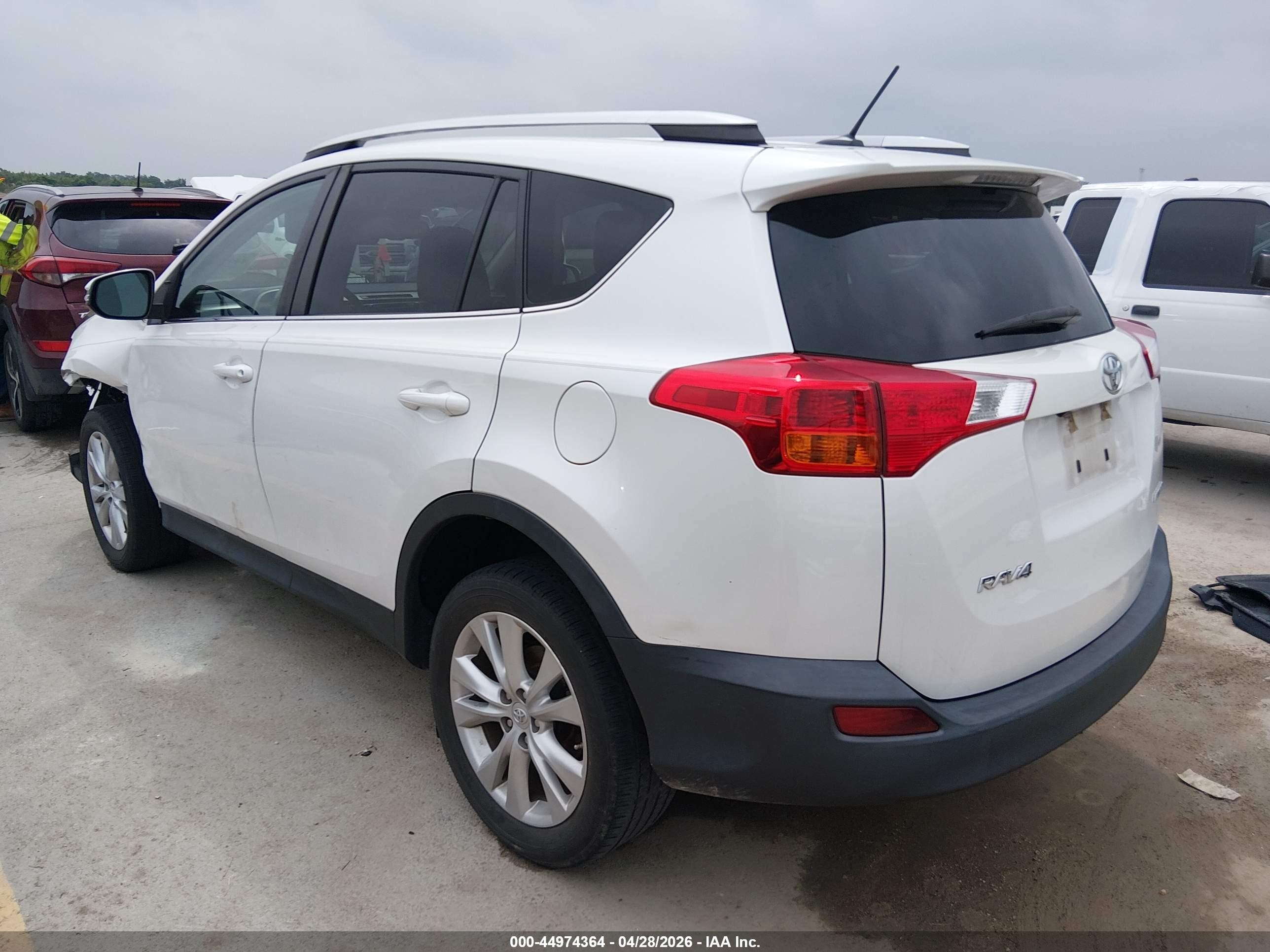 2014 Toyota Rav4 Limited White vin: 2T3YFREV5EW104755