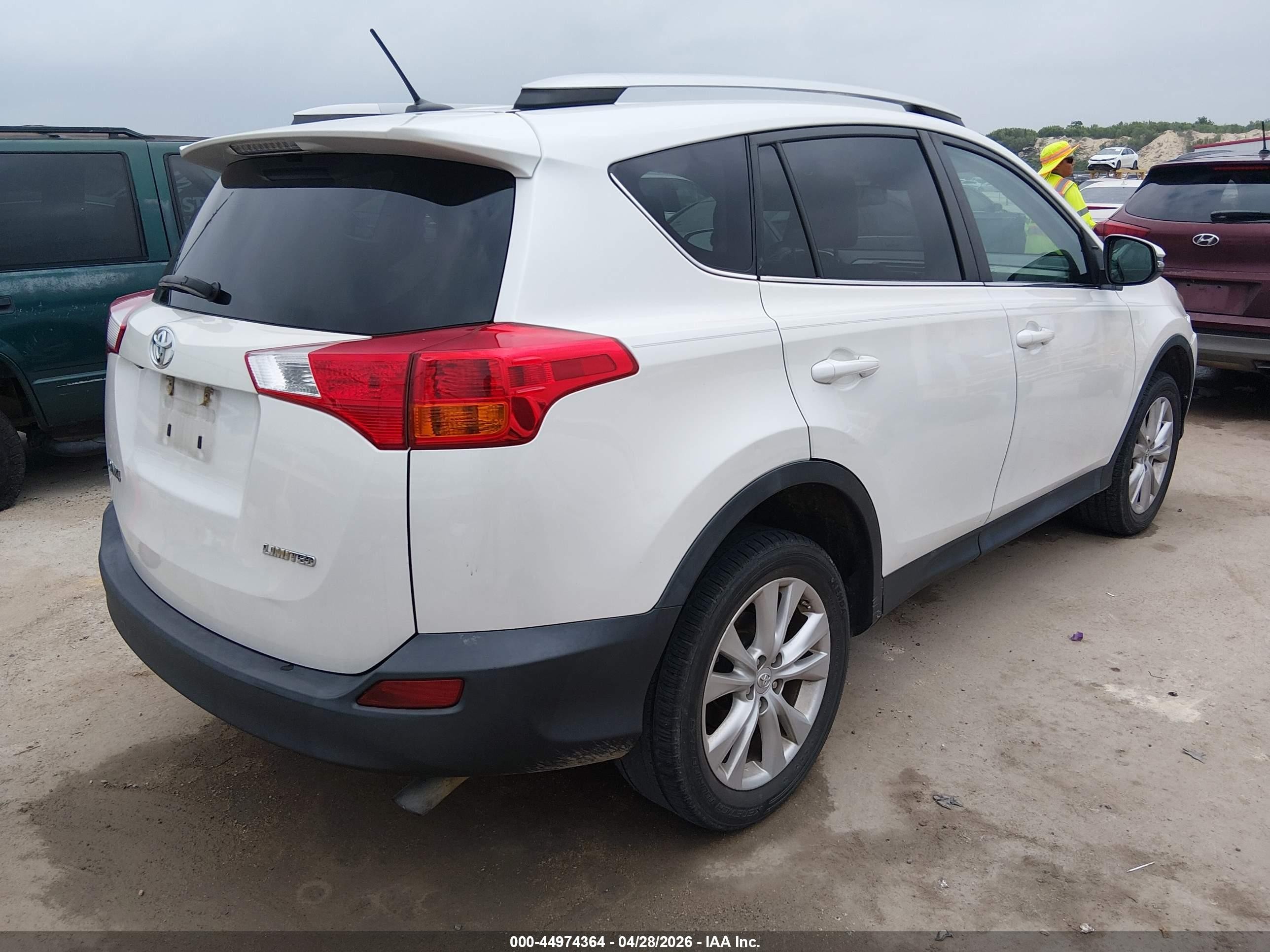2014 Toyota Rav4 Limited White vin: 2T3YFREV5EW104755