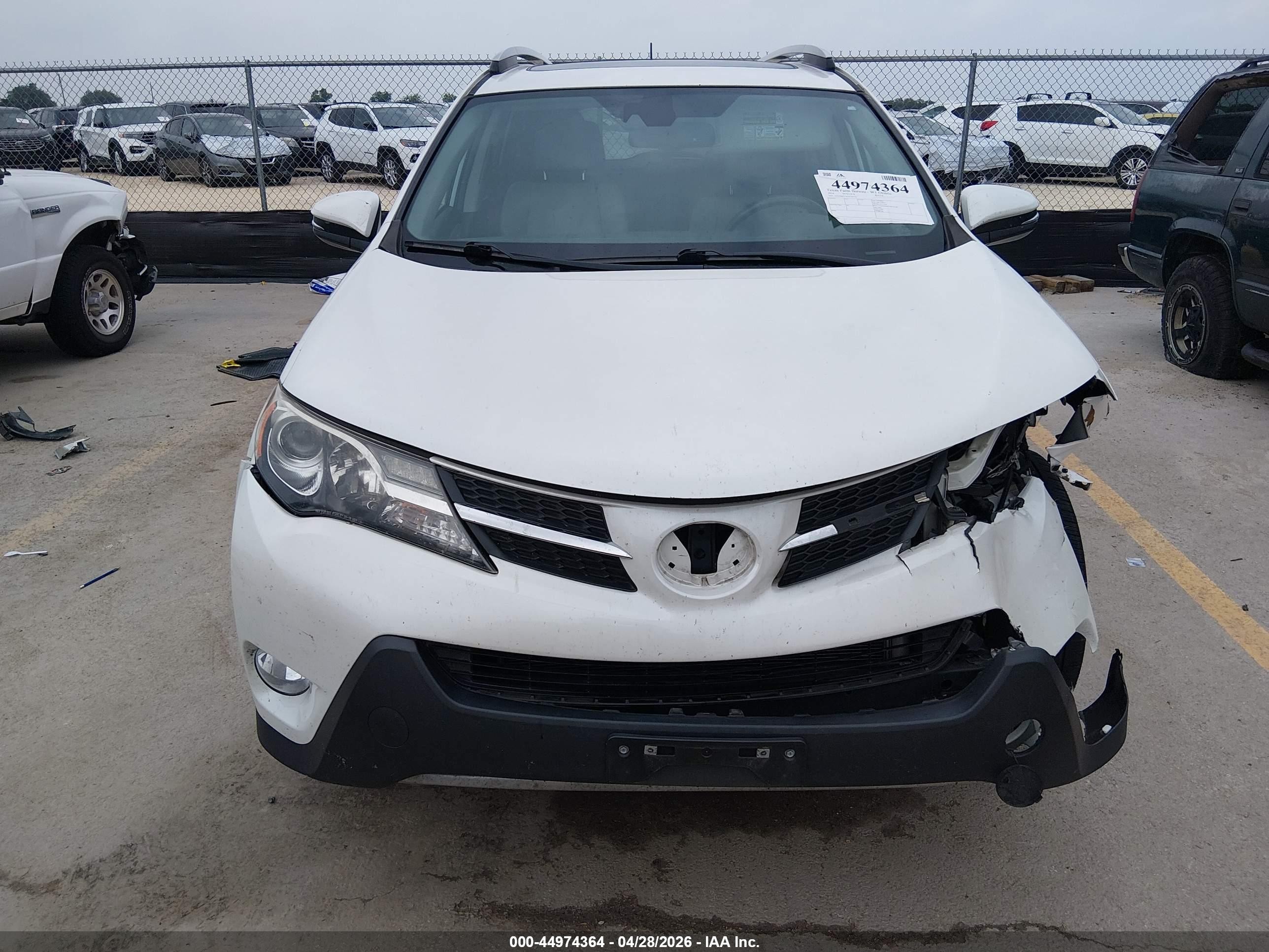 2014 Toyota Rav4 Limited White vin: 2T3YFREV5EW104755