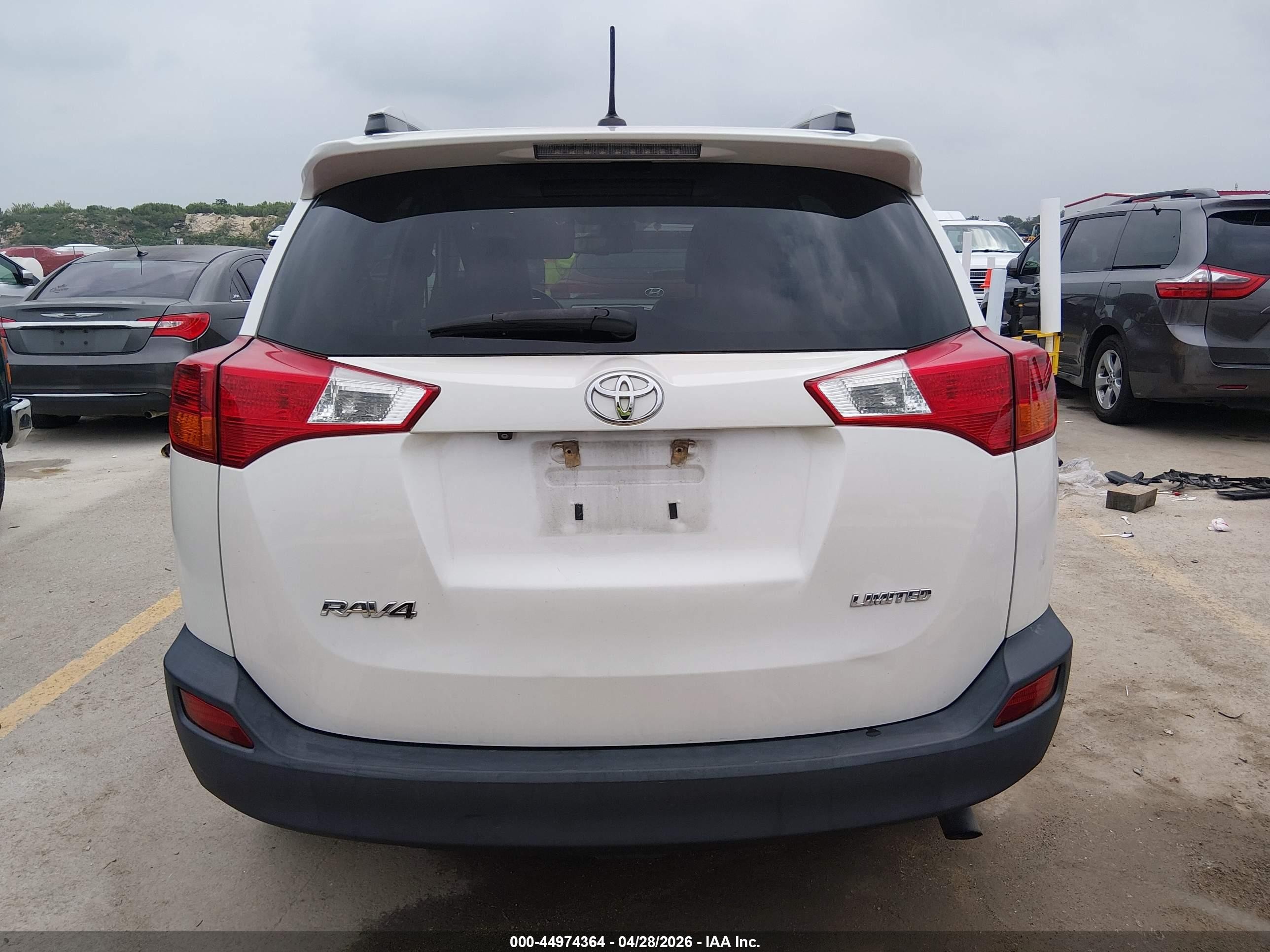 2014 Toyota Rav4 Limited White vin: 2T3YFREV5EW104755