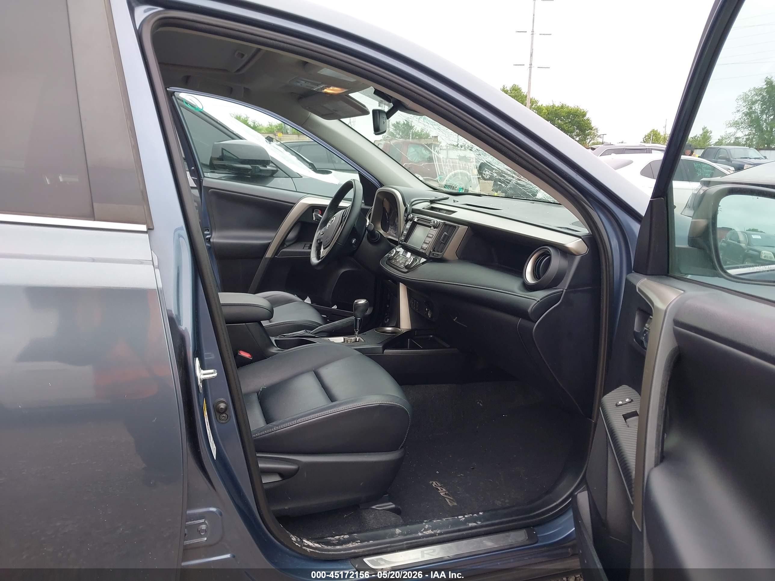 2014 Toyota Rav4 Limited Blue vin: 2T3YFREV5EW116274