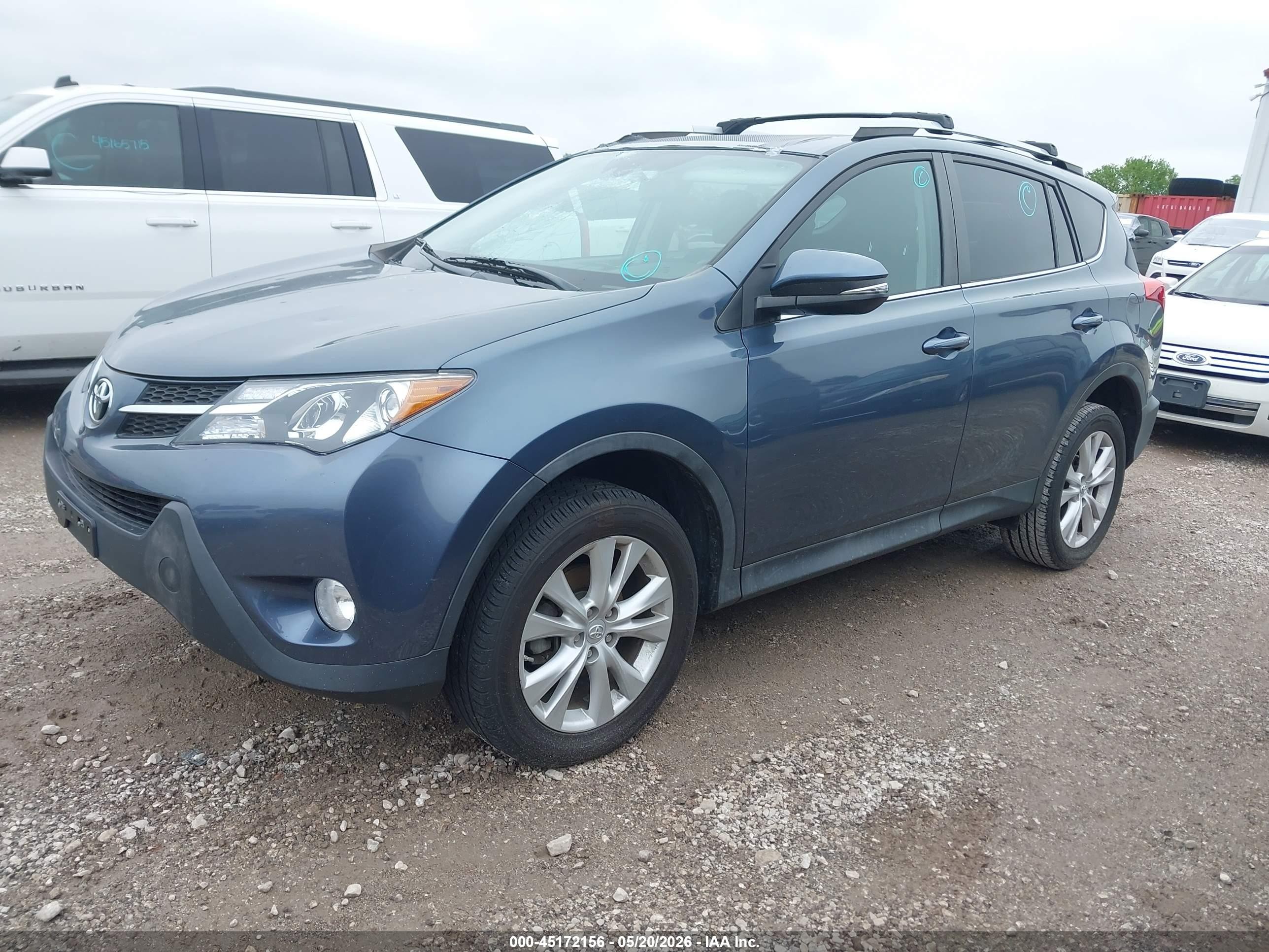 2014 Toyota Rav4 Limited Blue vin: 2T3YFREV5EW116274