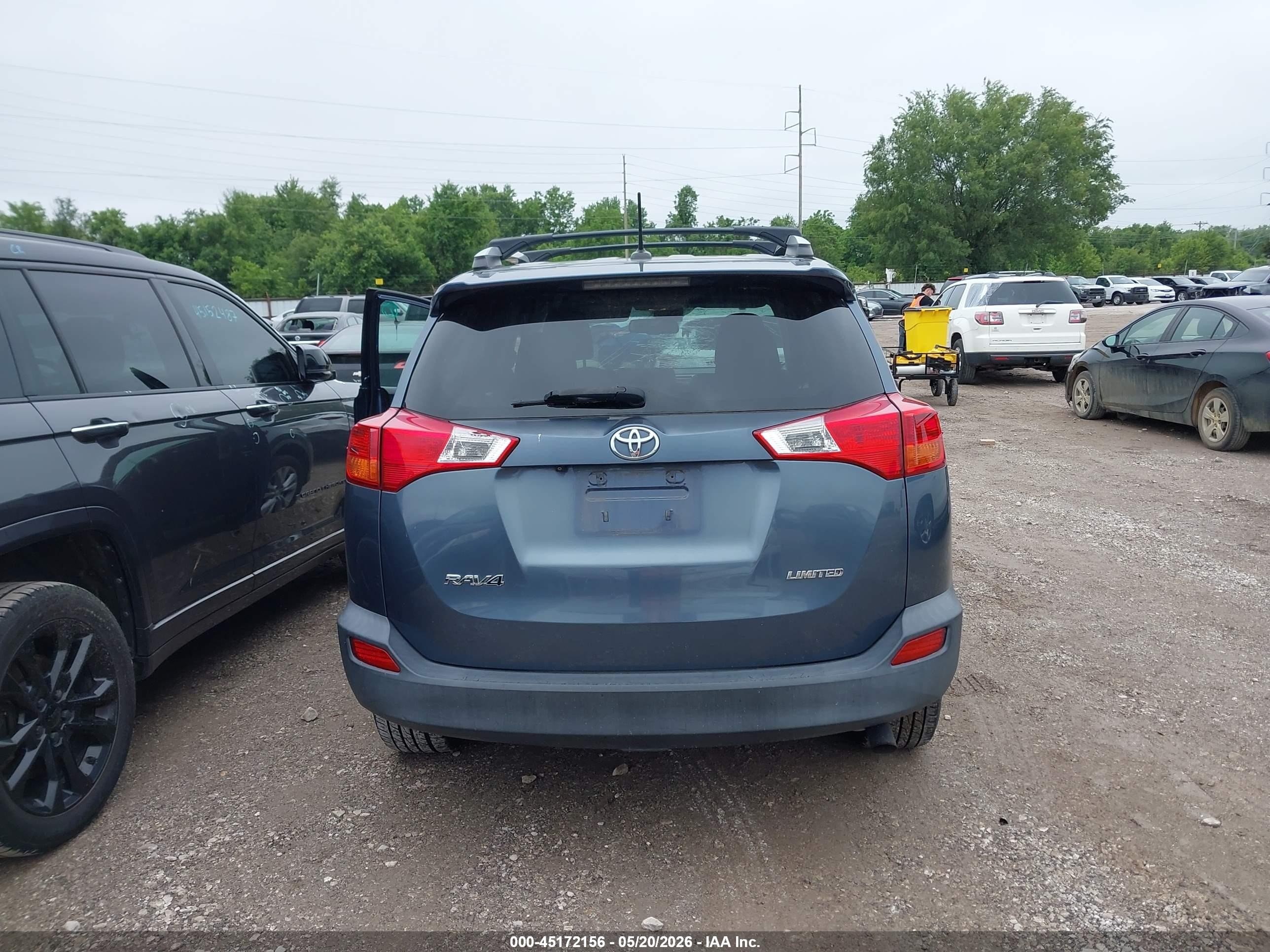 2014 Toyota Rav4 Limited Blue vin: 2T3YFREV5EW116274