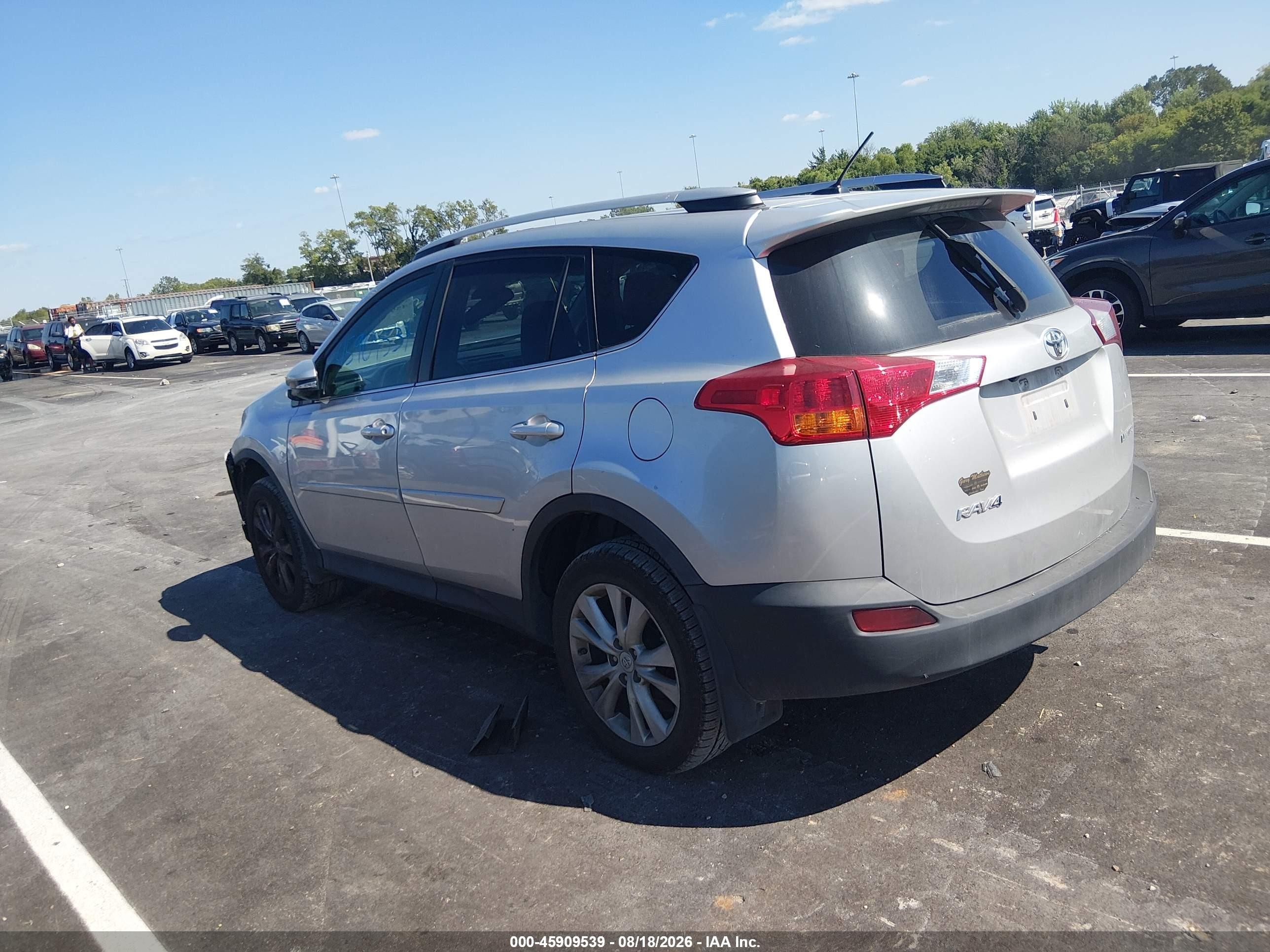 2015 Toyota Rav4 Limited Silver vin: 2T3YFREV5FW132220