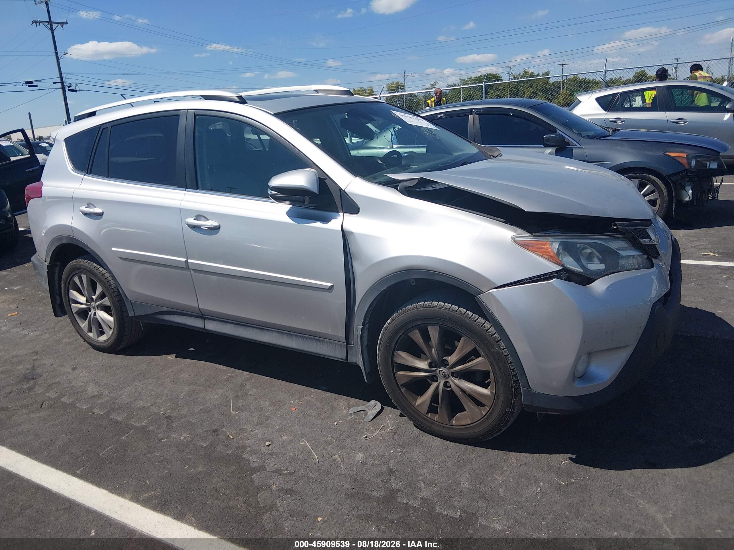 2015 Toyota Rav4 Limited Silver vin: 2T3YFREV5FW132220