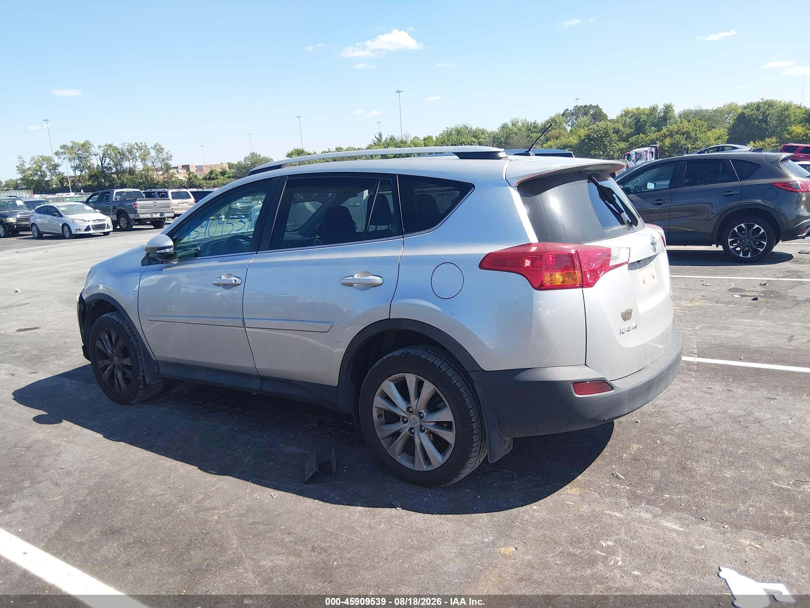 2015 Toyota Rav4 Limited Silver vin: 2T3YFREV5FW132220