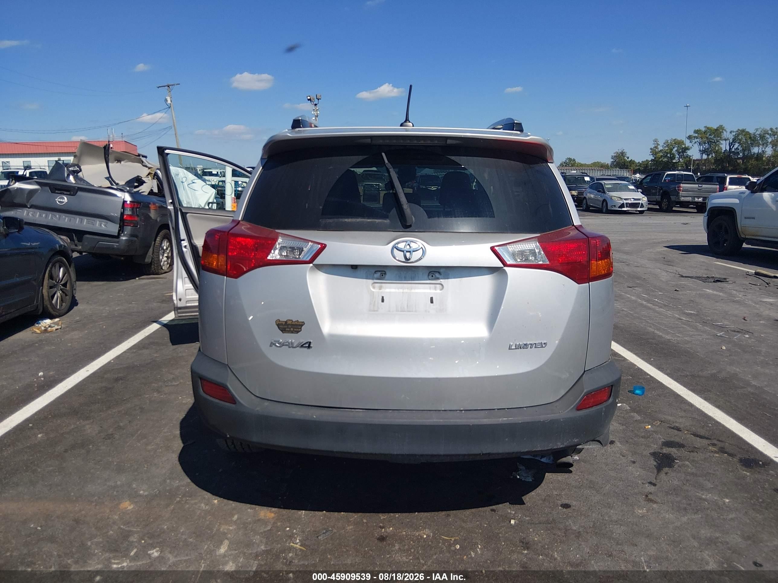 2015 Toyota Rav4 Limited Silver vin: 2T3YFREV5FW132220