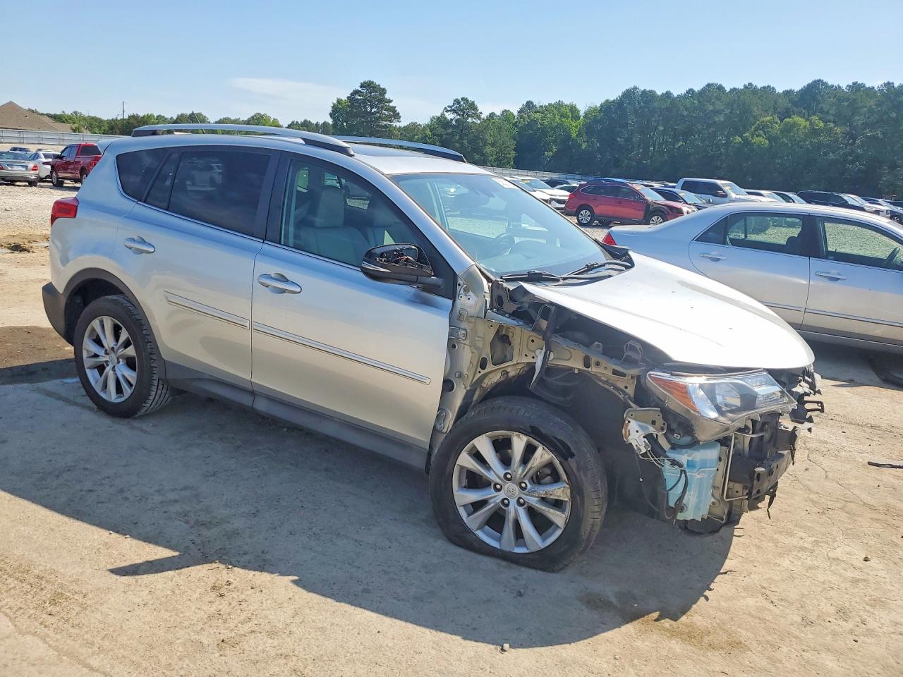 2015 Toyota Rav4 Limited Silver vin: 2T3YFREV5FW155075