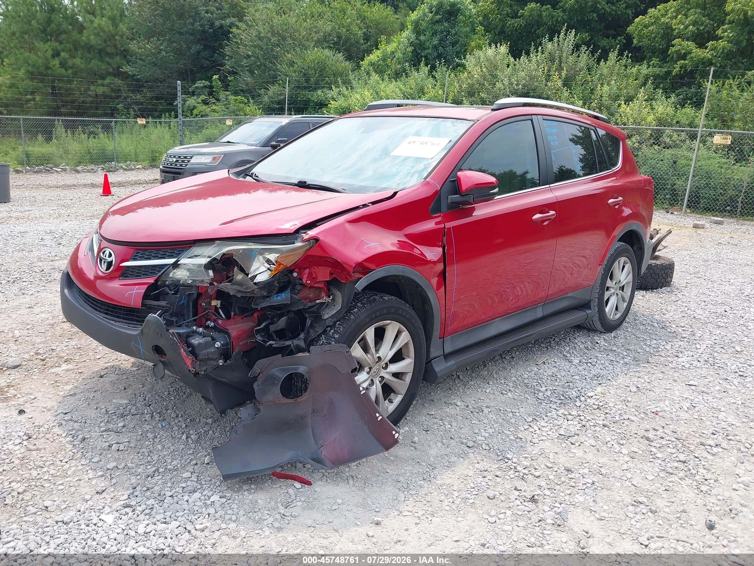 2015 Toyota Rav4 Limited Red vin: 2T3YFREV5FW176542