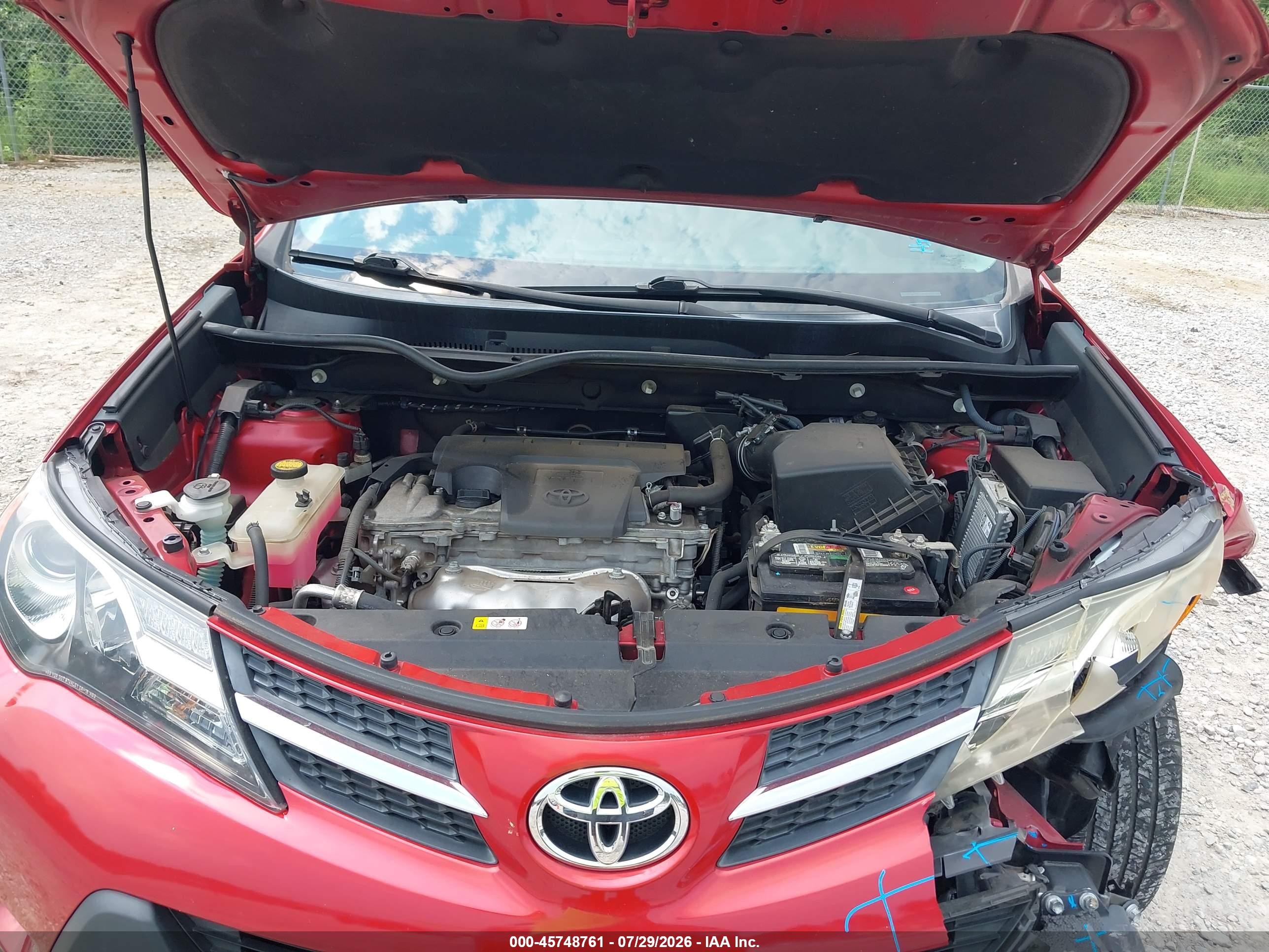 2015 Toyota Rav4 Limited Red vin: 2T3YFREV5FW176542