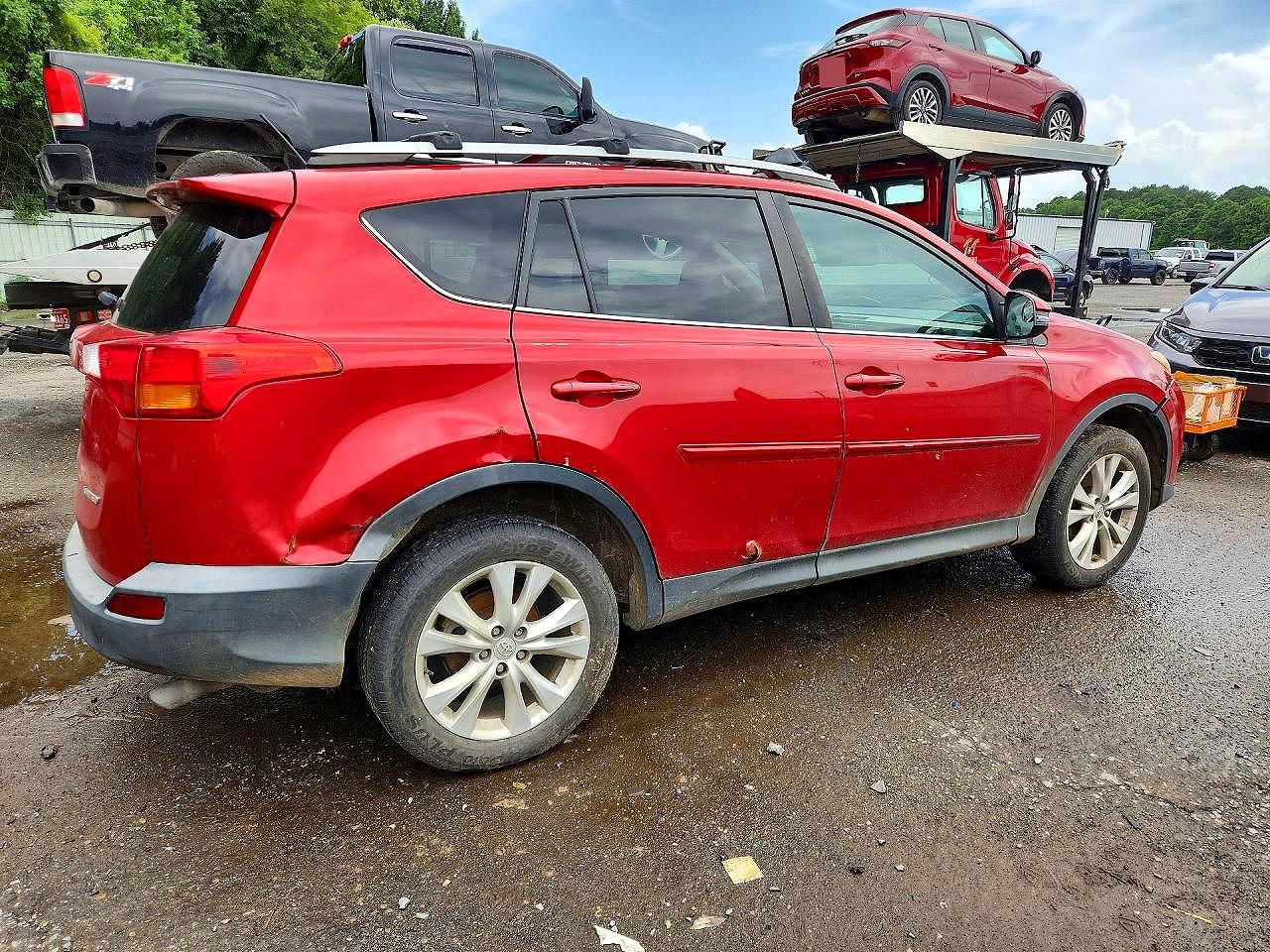 2015 Toyota Rav4 Limited Red vin: 2T3YFREV5FW184091