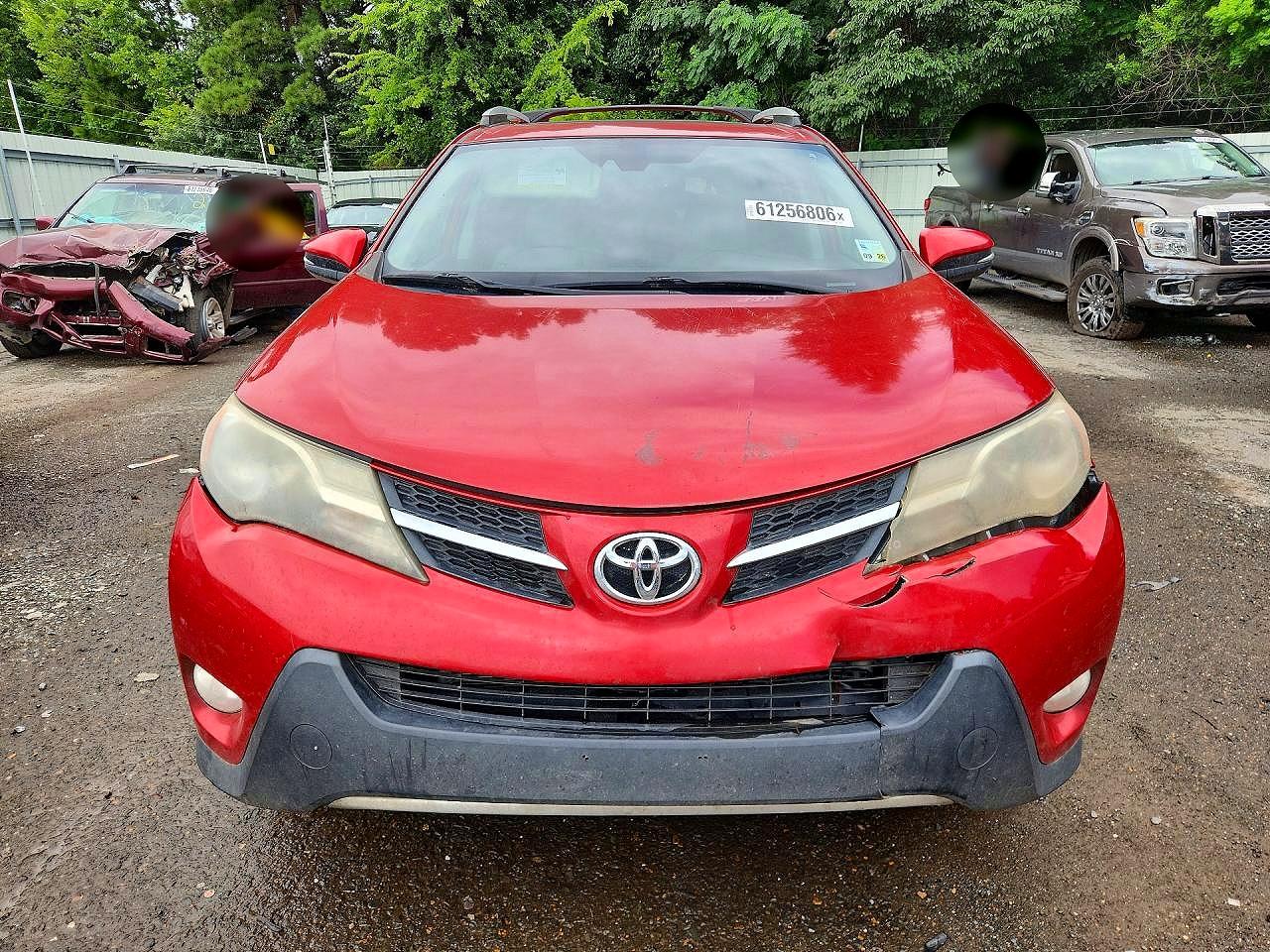 2015 Toyota Rav4 Limited Red vin: 2T3YFREV5FW184091