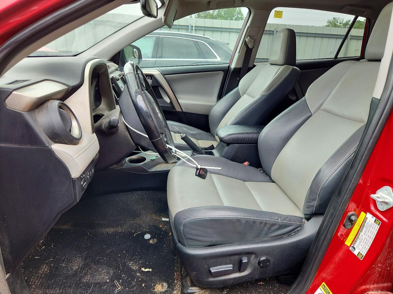 2015 Toyota Rav4 Limited Red vin: 2T3YFREV5FW184091