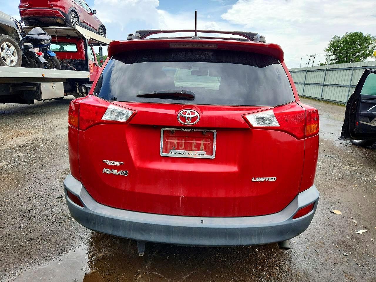 2015 Toyota Rav4 Limited Red vin: 2T3YFREV5FW184091
