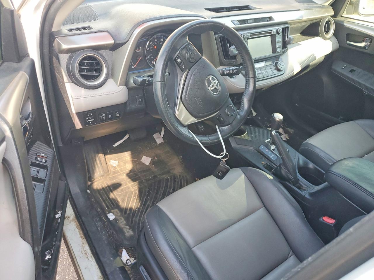 2015 Toyota Rav4 Limited White vin: 2T3YFREV5FW222600