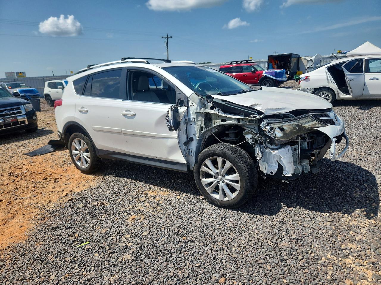 2013 Toyota Rav4 Limited White vin: 2T3YFREV6DW028235