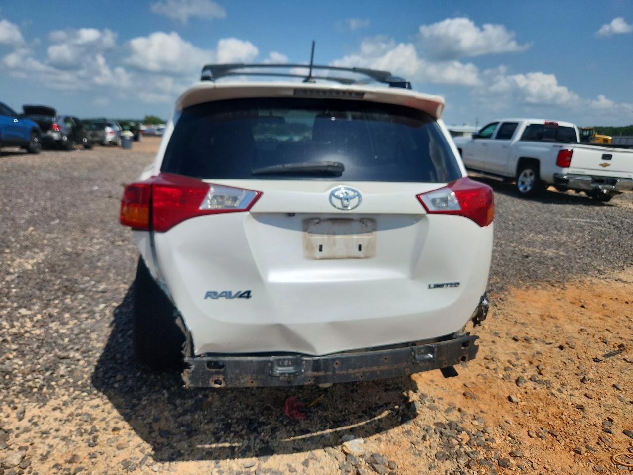 2013 Toyota Rav4 Limited White vin: 2T3YFREV6DW028235