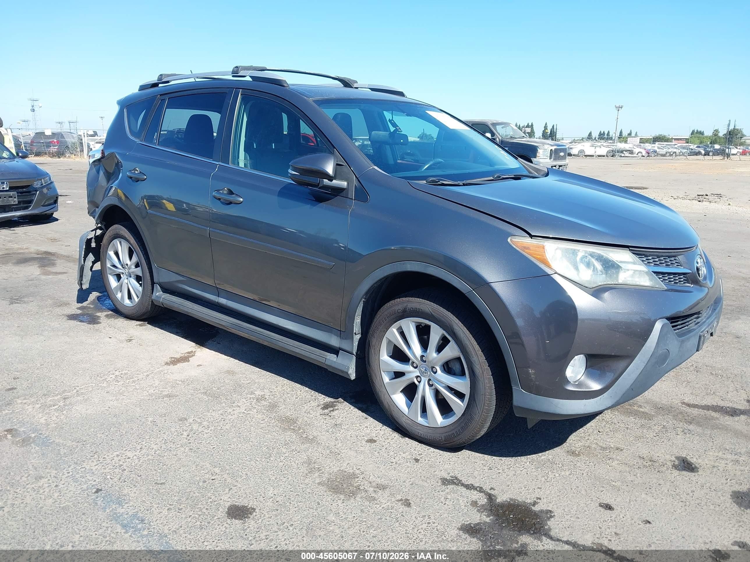 2013 Toyota Rav4 Limited Gray vin: 2T3YFREV6DW028493