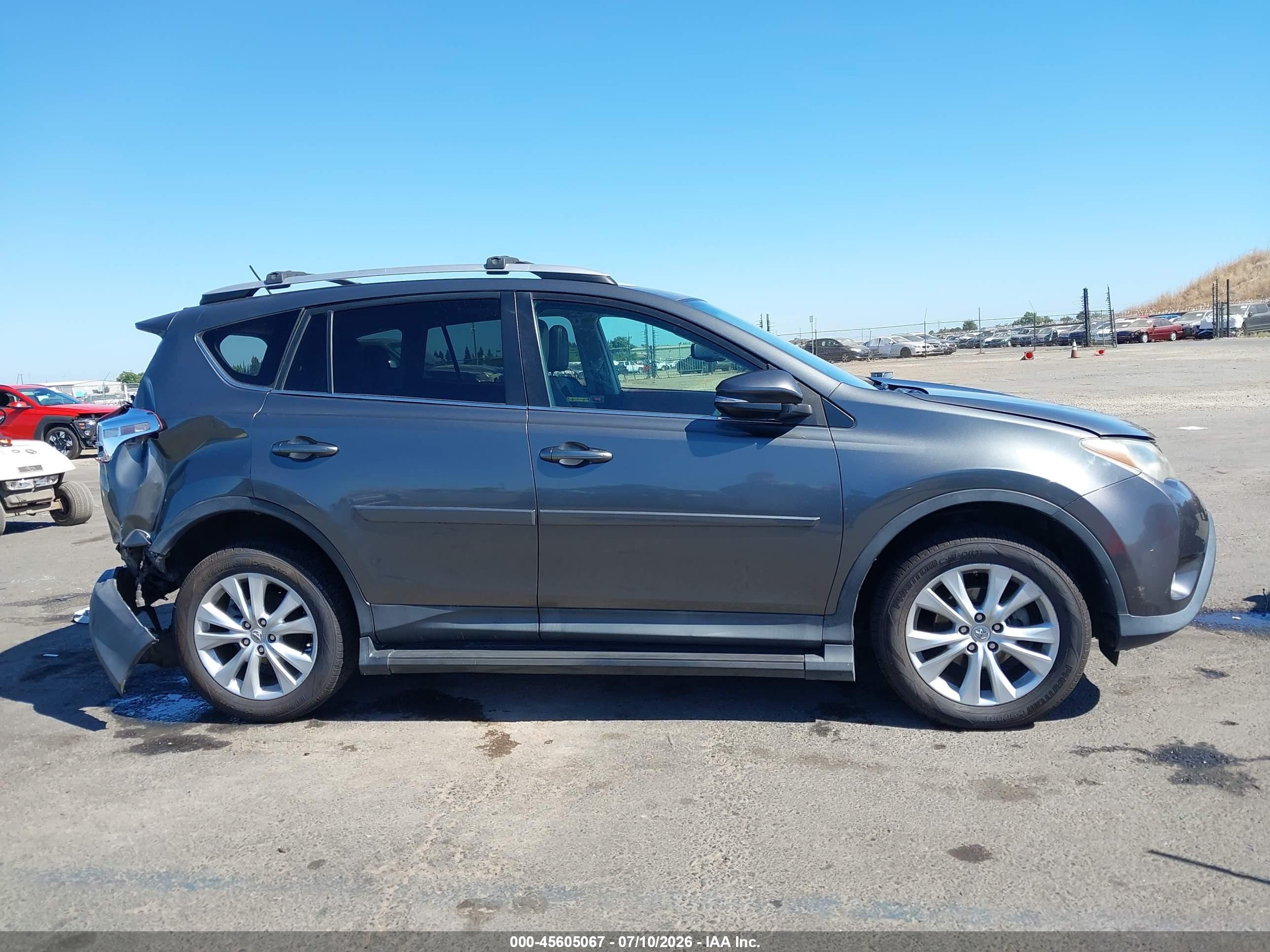 2013 Toyota Rav4 Limited Gray vin: 2T3YFREV6DW028493