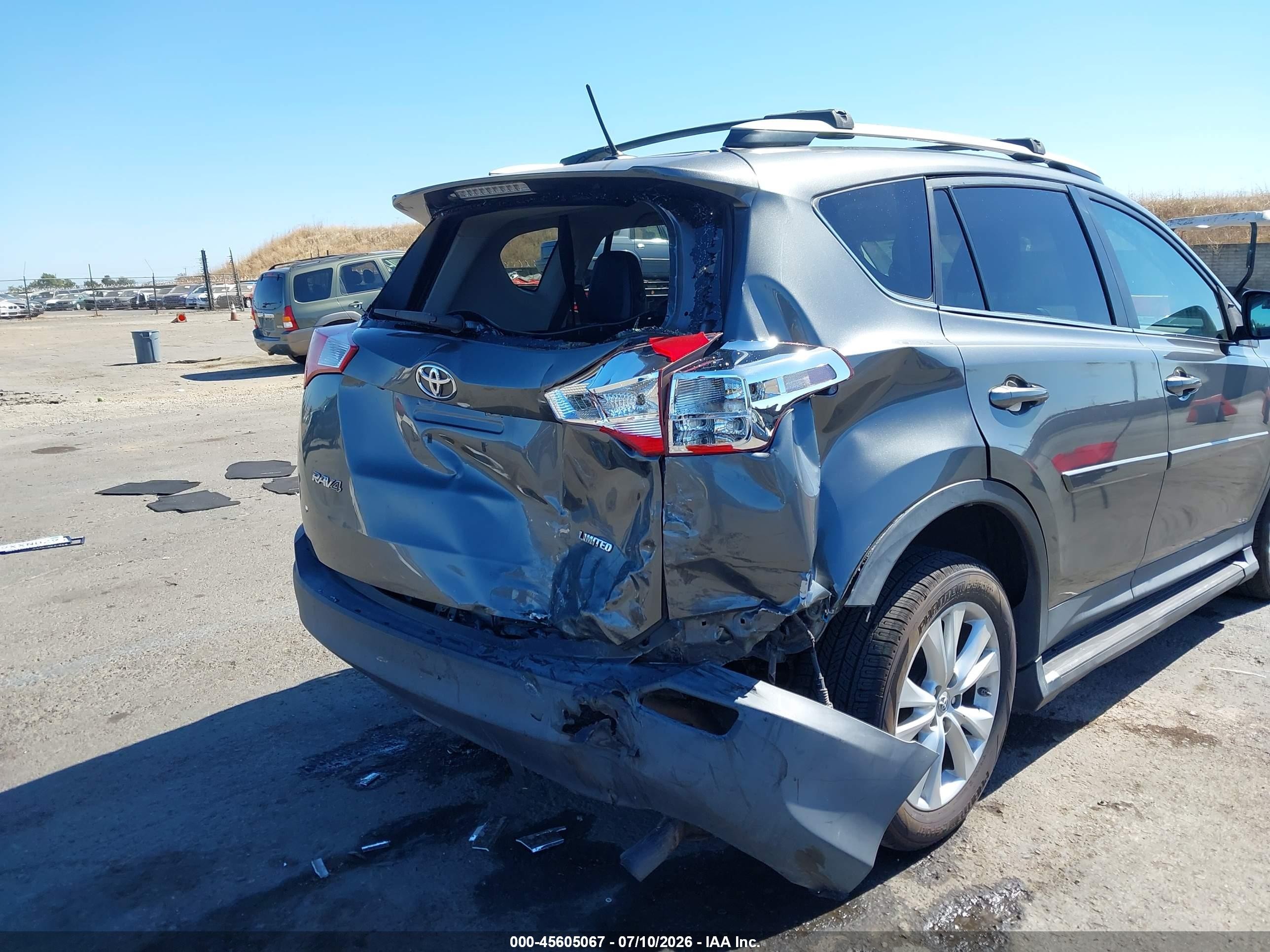2013 Toyota Rav4 Limited Gray vin: 2T3YFREV6DW028493