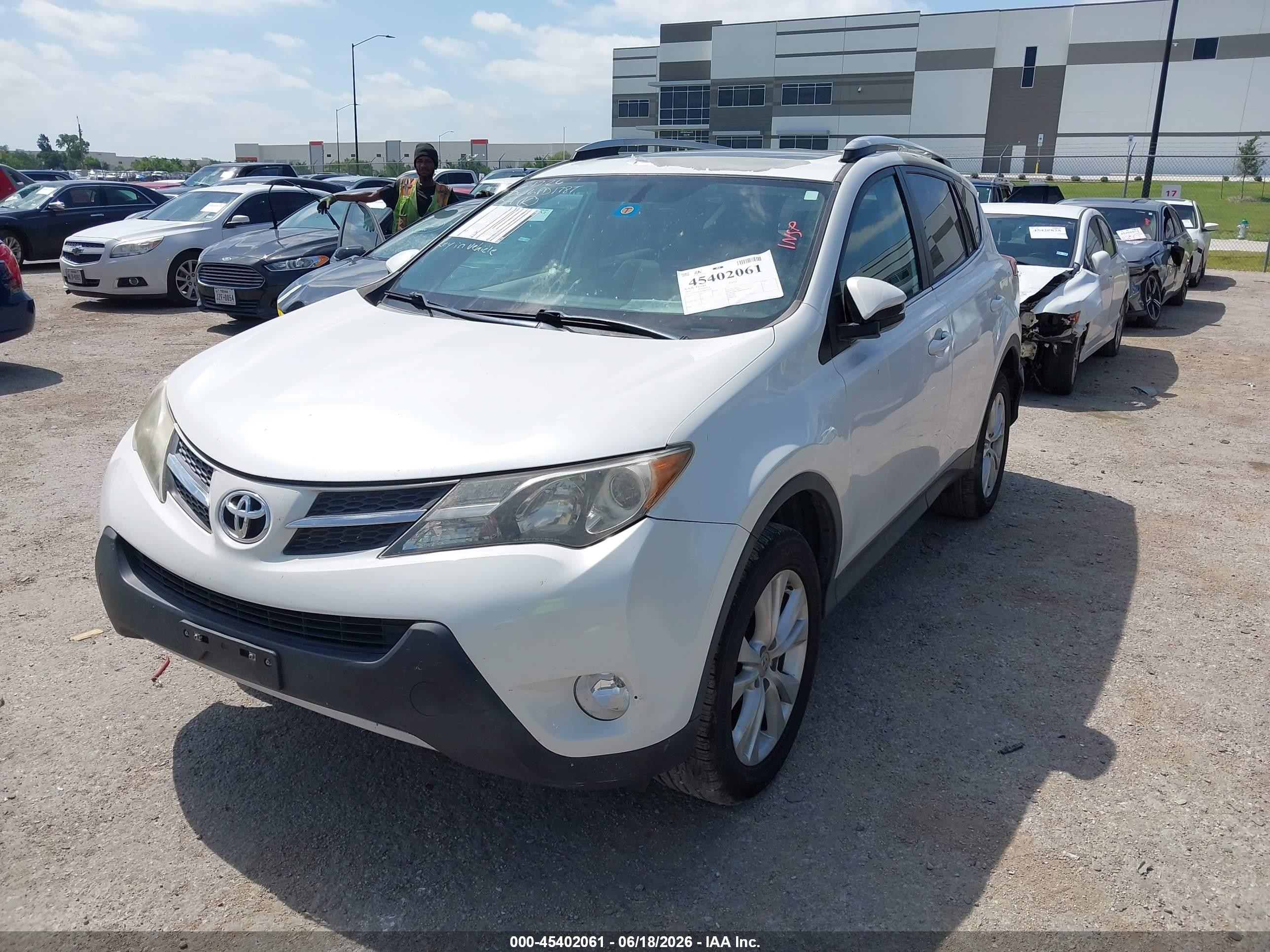 2013 Toyota Rav4 Limited White vin: 2T3YFREV6DW041616