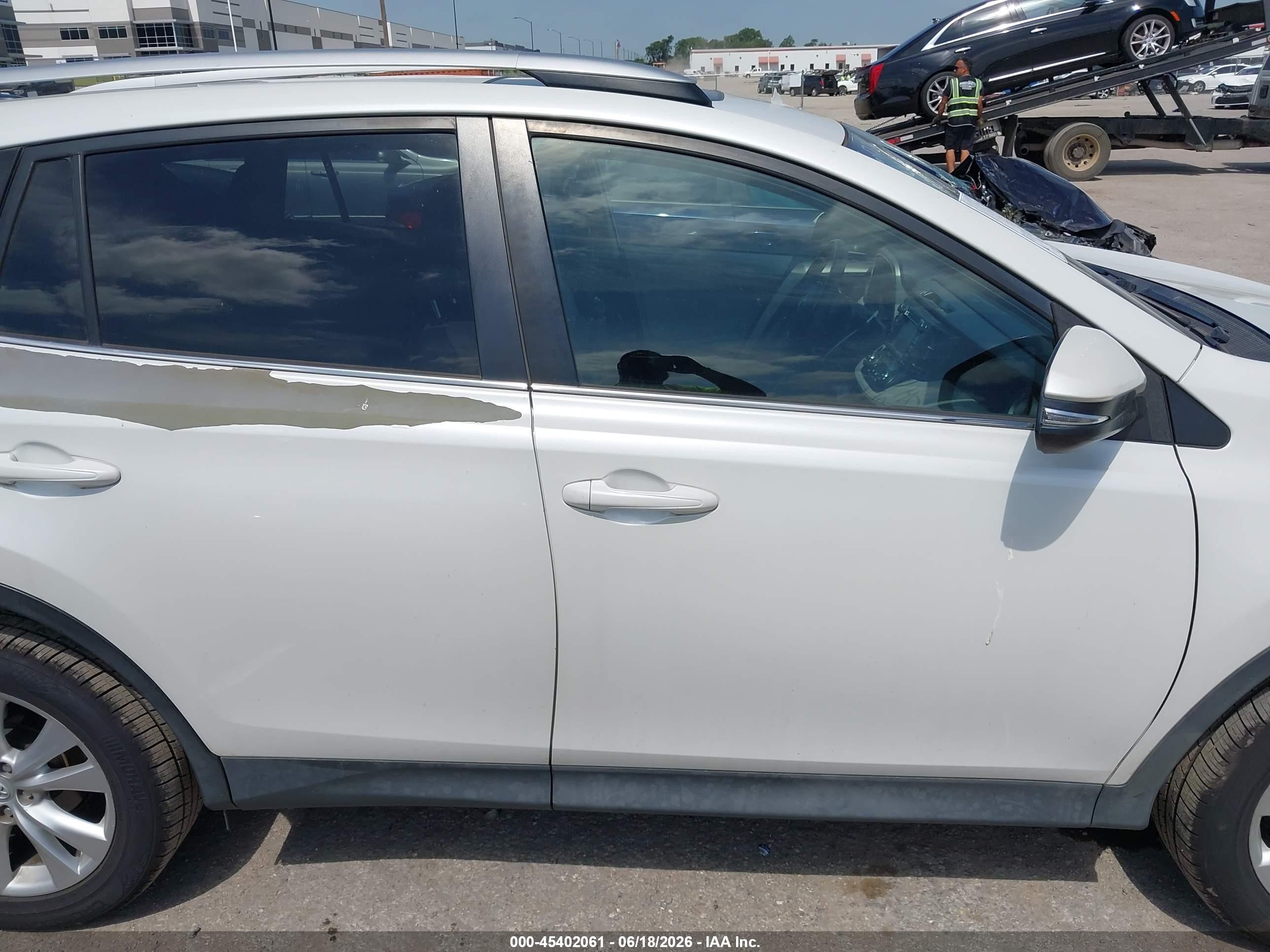 2013 Toyota Rav4 Limited White vin: 2T3YFREV6DW041616