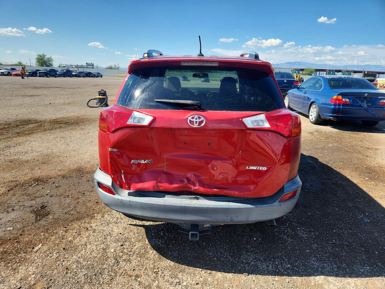 2013 Toyota Rav4 Limited Red vin: 2T3YFREV6DW059128