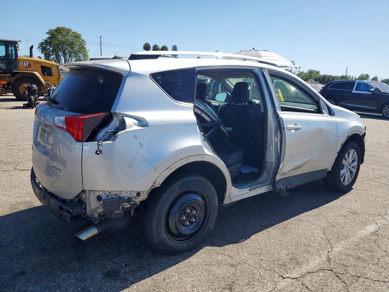 2014 Toyota Rav4 Limited Silver vin: 2T3YFREV6EW103968