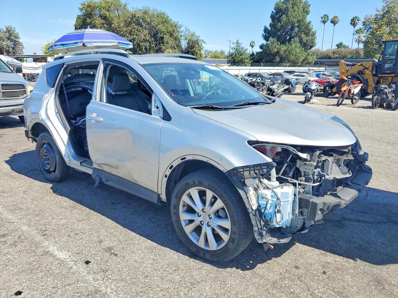 2014 Toyota Rav4 Limited Silver vin: 2T3YFREV6EW103968