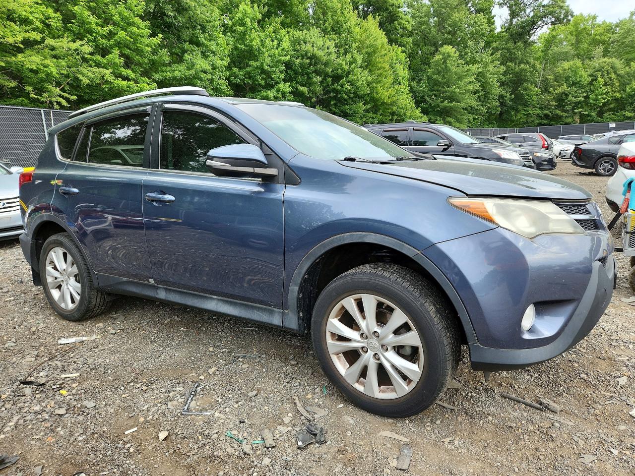 2014 Toyota Rav4 Limited Blue vin: 2T3YFREV6EW106465