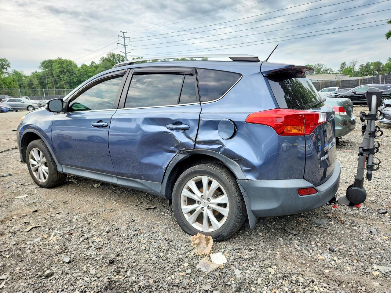2014 Toyota Rav4 Limited Blue vin: 2T3YFREV6EW106465