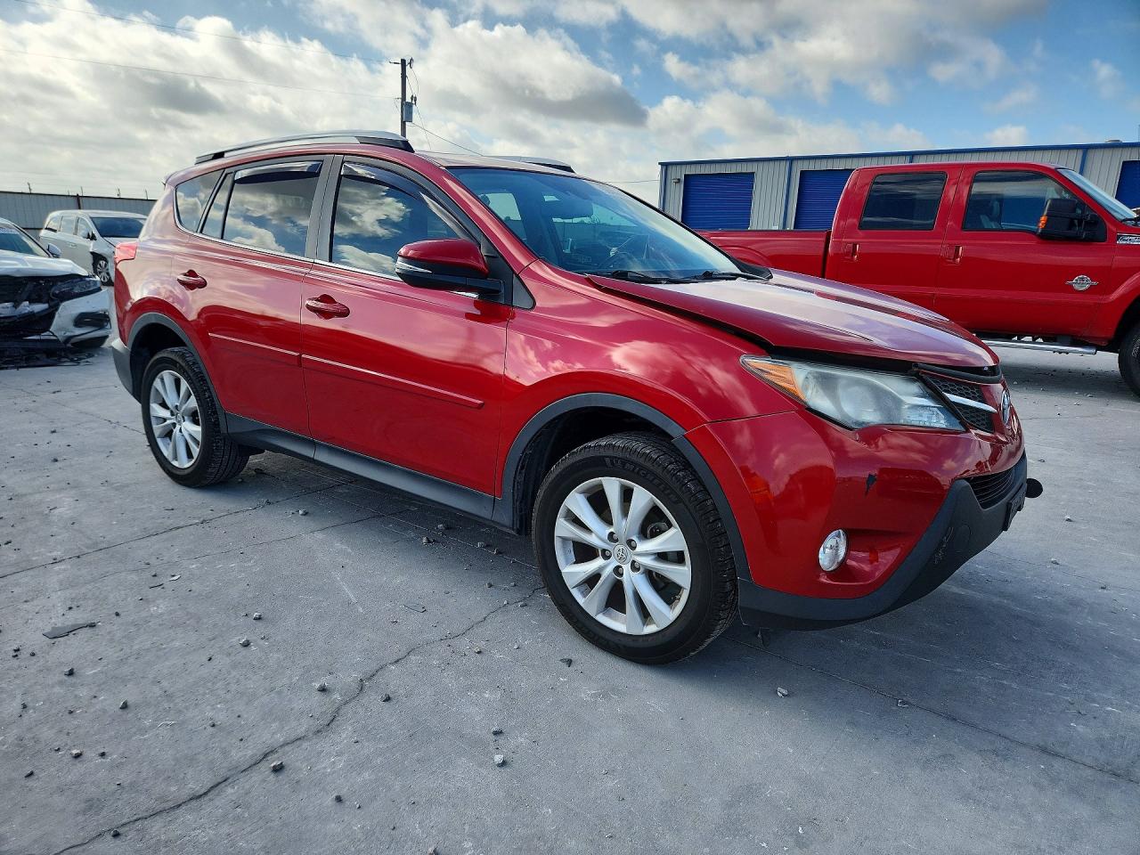 2014 Toyota Rav4 Limited Red vin: 2T3YFREV6EW107924